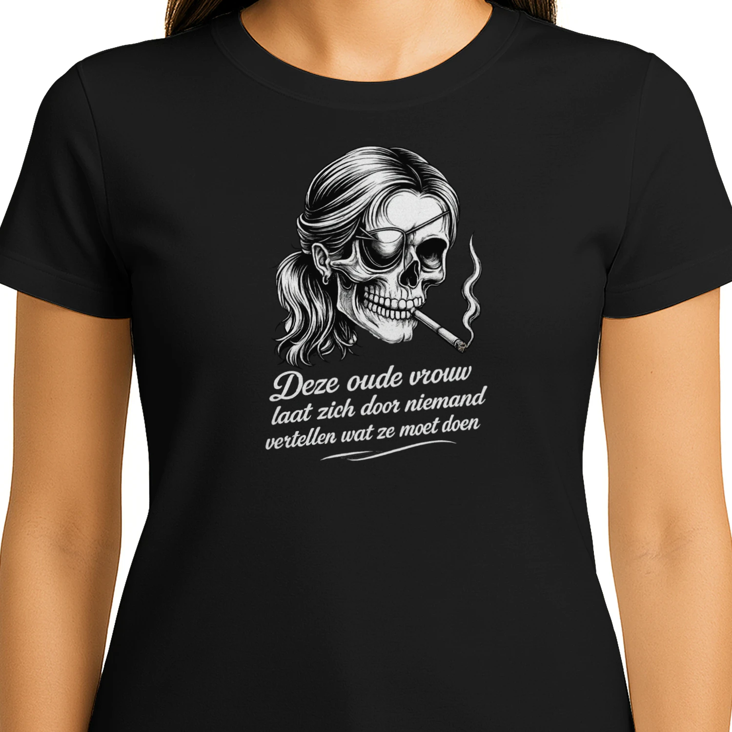 Oude Vrouw Met Attitude