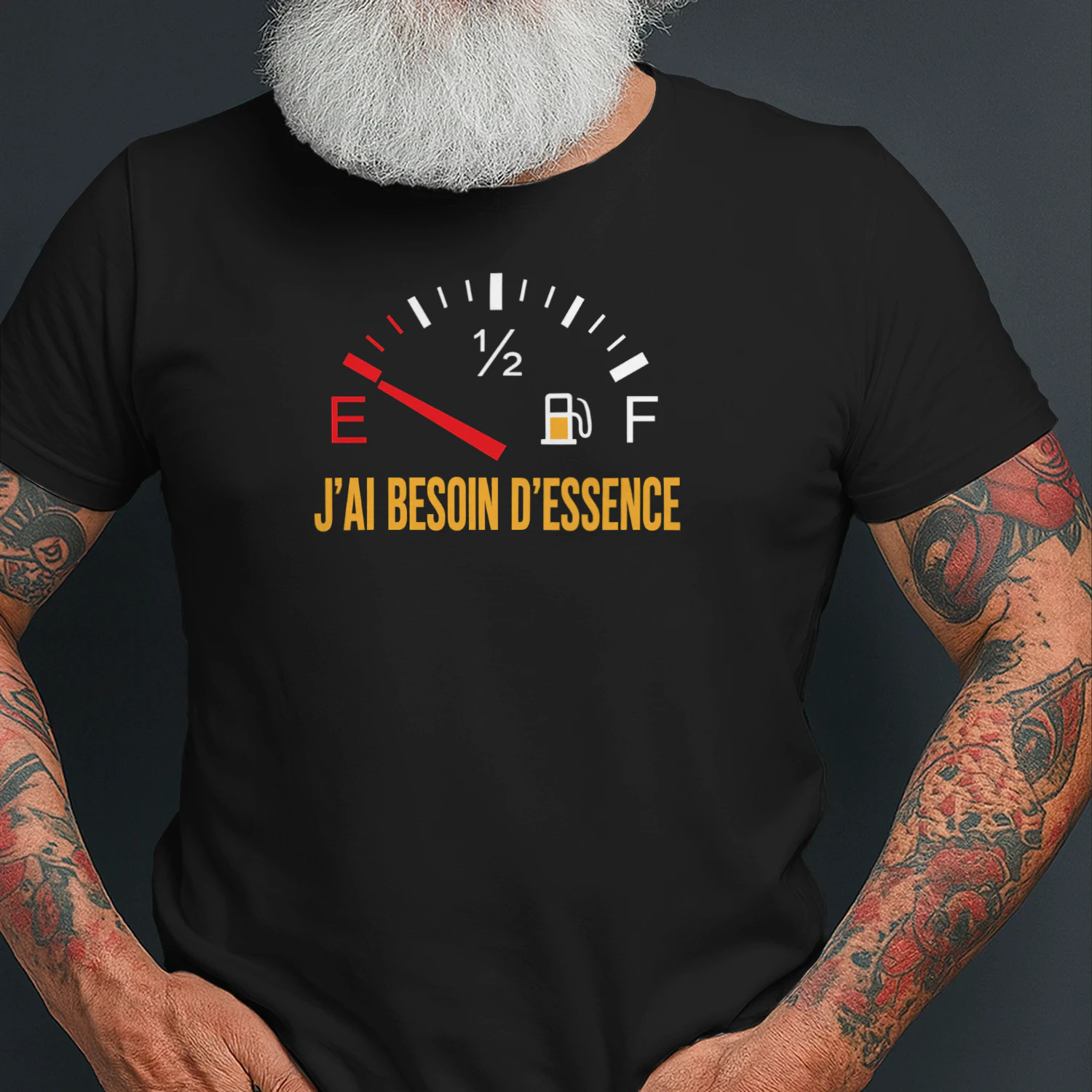 J’ai Besoin d’Essence –  Humoristique avec Jauge de Carburant | Cadeau pour Passionnés d’Automobile