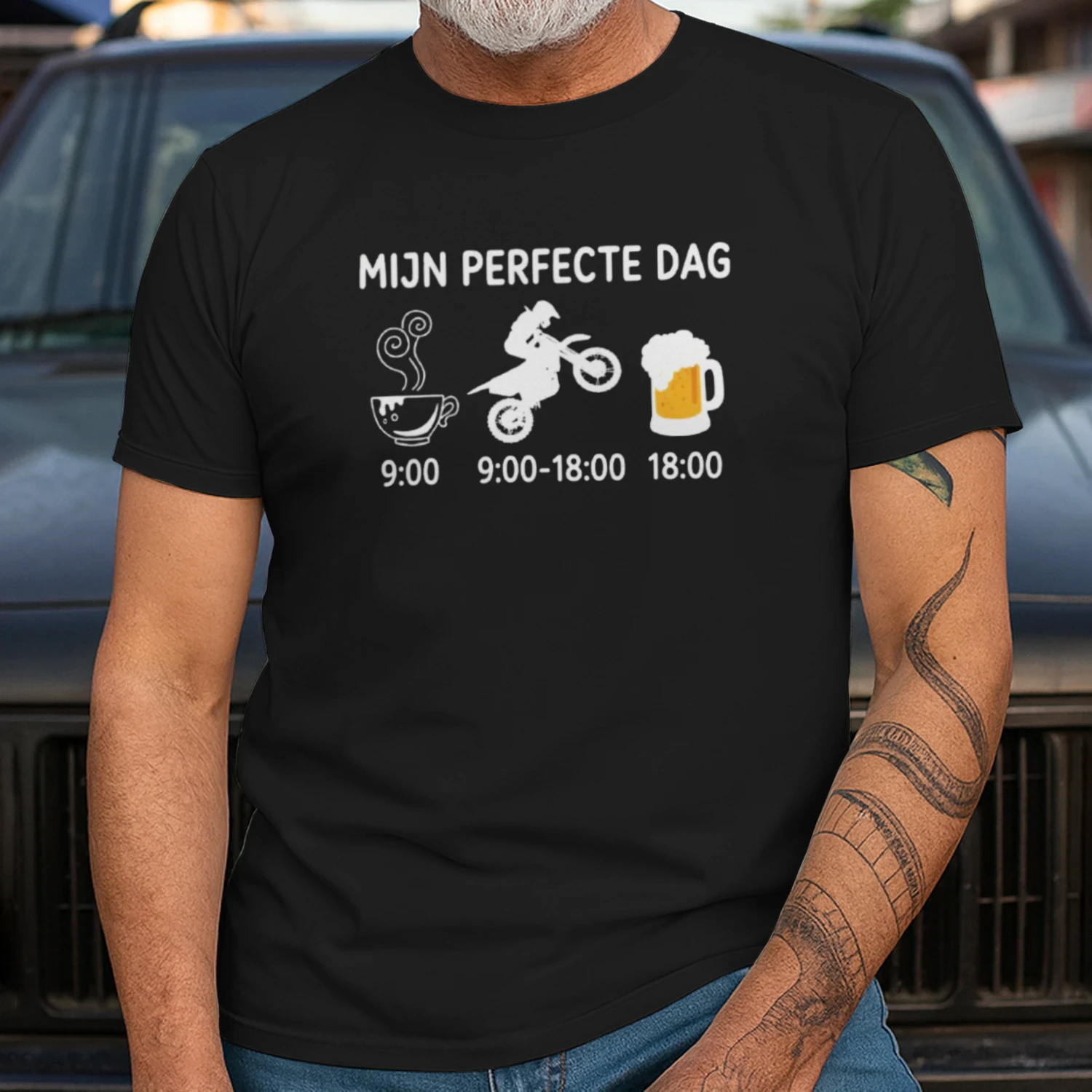 Mijn Perfecte Dag Motorcross  – Koffie, Rijden & Bier Cadeau voor Motorliefhebbers