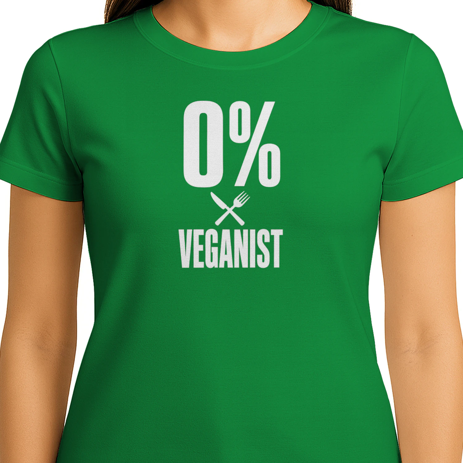 0% Veganist – Humoristisch Food Lover T-Shirt