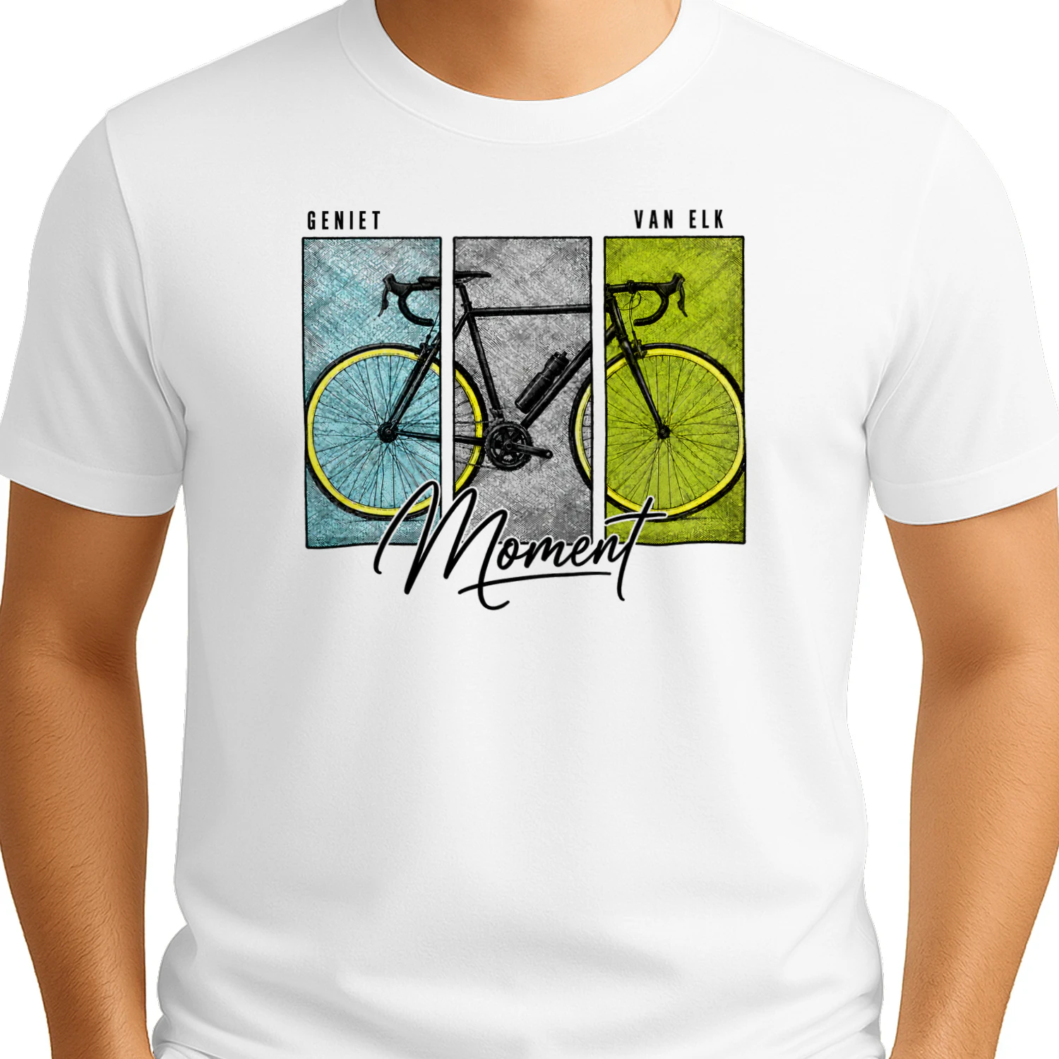 Geniet Van Elk Moment – Fietsliefhebber Vintage T-Shirt