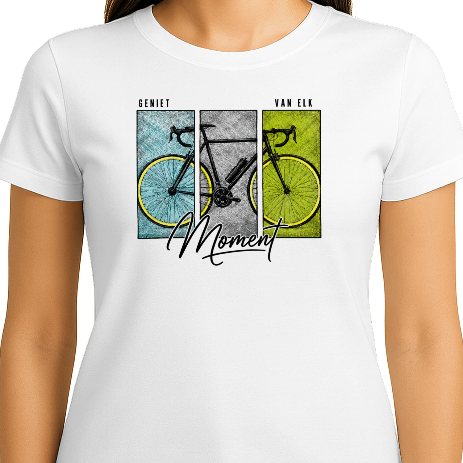 Geniet Van Elk Moment – Fietsliefhebber Vintage T-Shirt