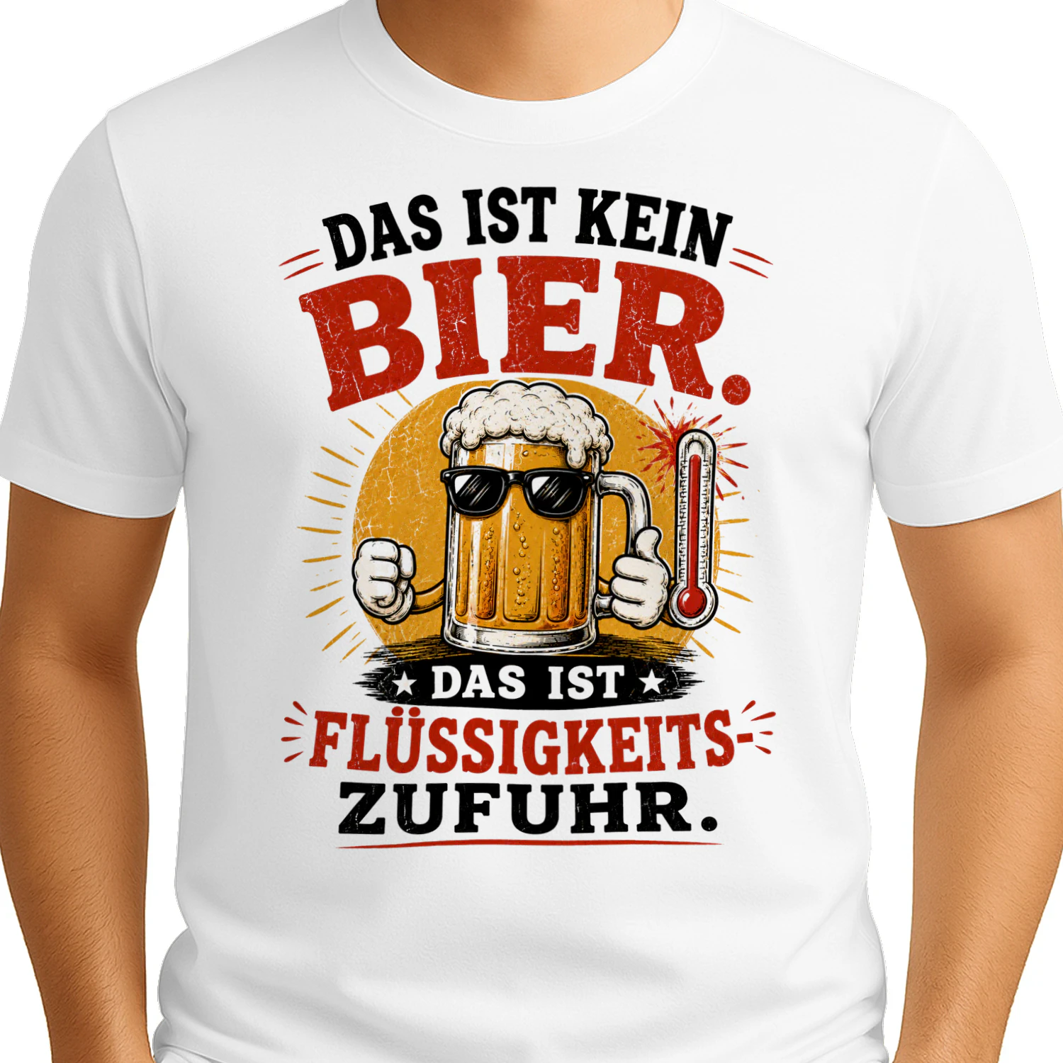 DAS IST KEIN BIER.  DAS IST NOTFALL-FLÜSSIGKEITSZUFUHR.
