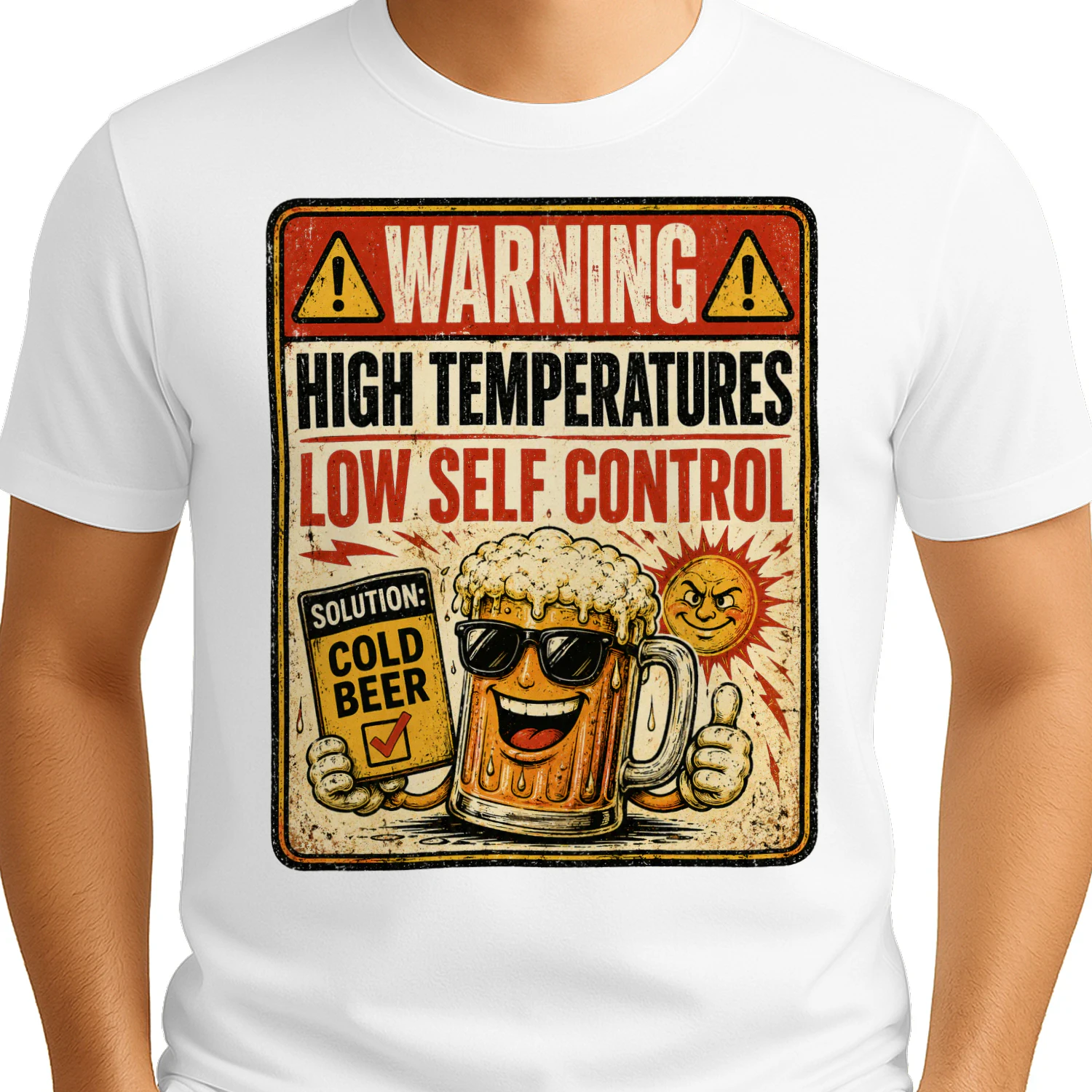 WARNING HIGH TEMPERATURES LOW SELF CONTROL