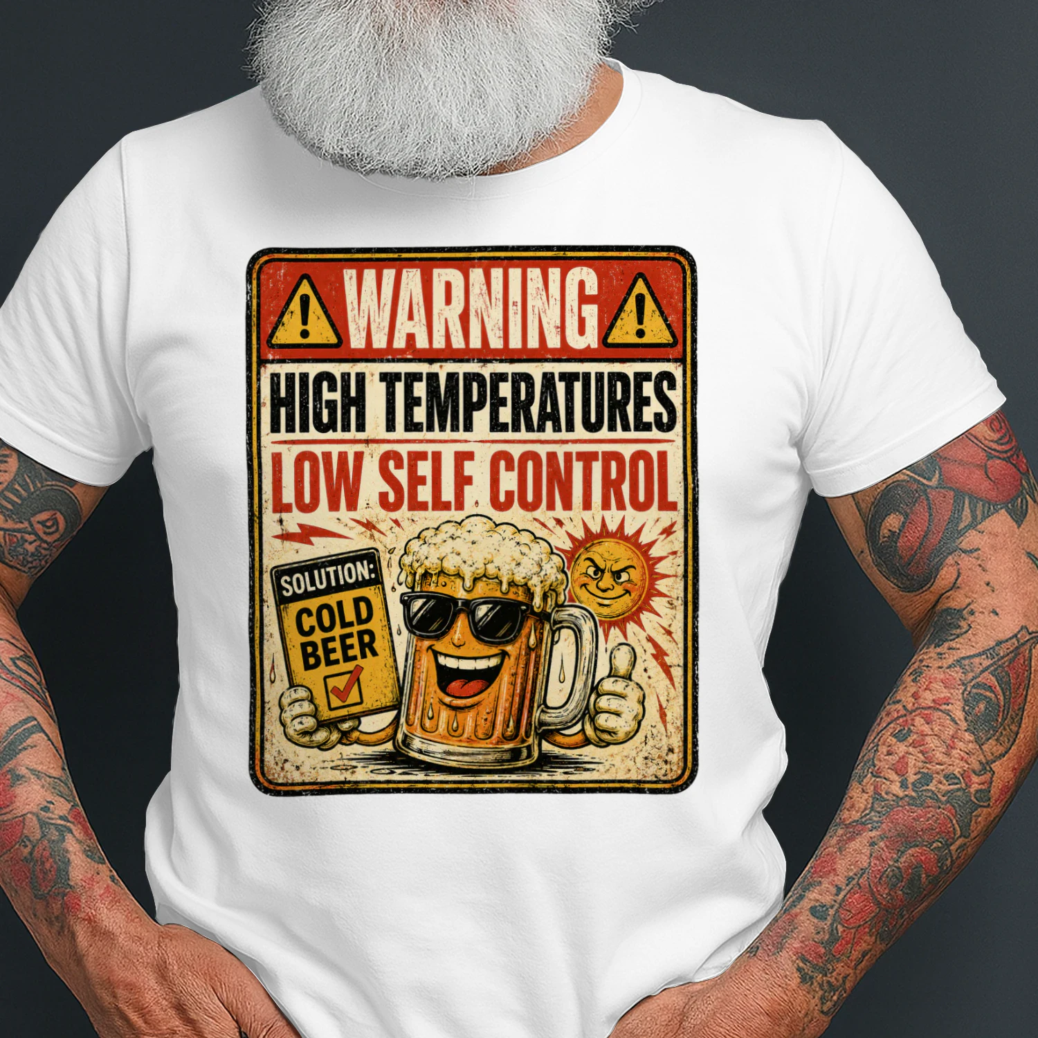 WARNING HIGH TEMPERATURES LOW SELF CONTROL