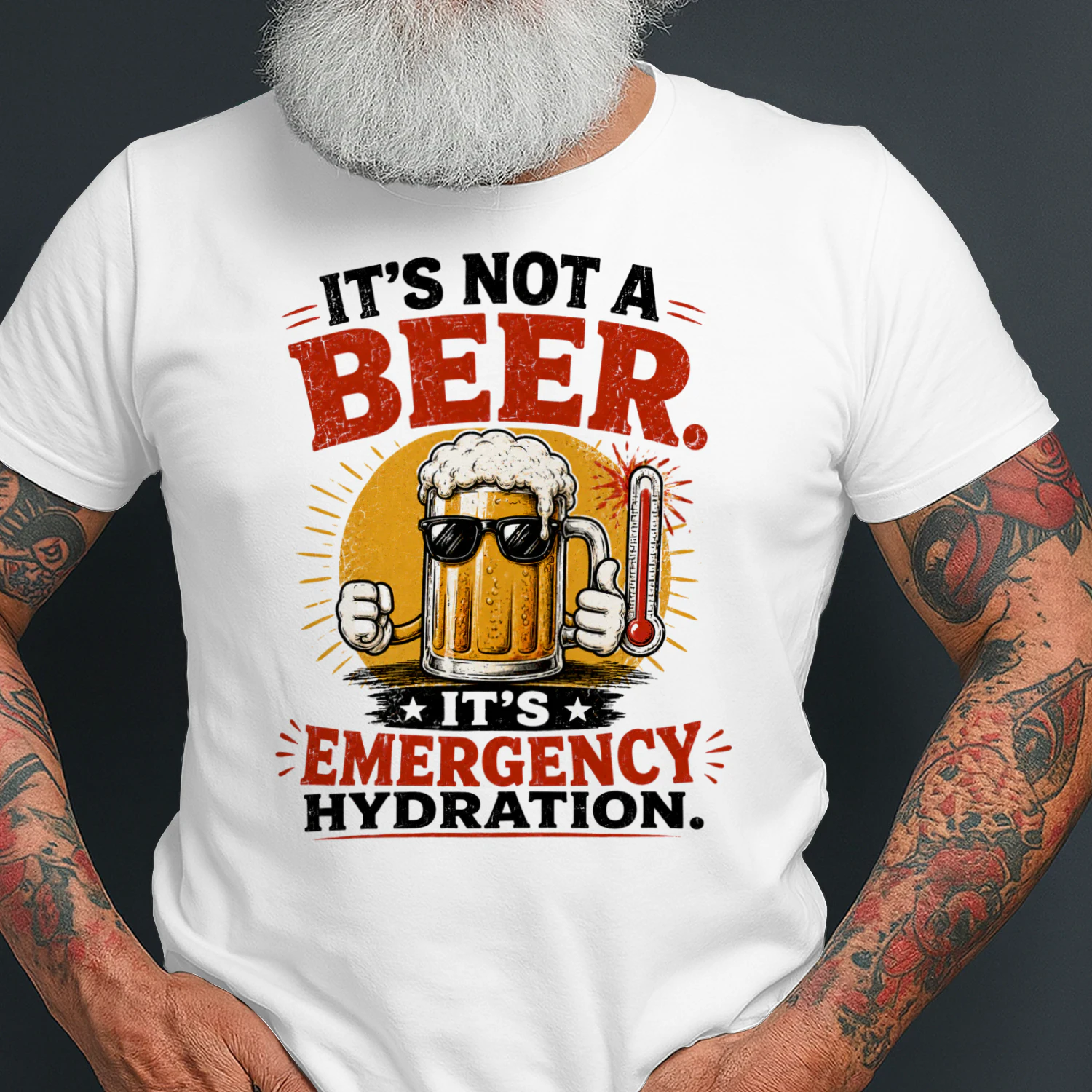 IT'S NOT A BEER. IT'S EMERGENCY HYDRATION.