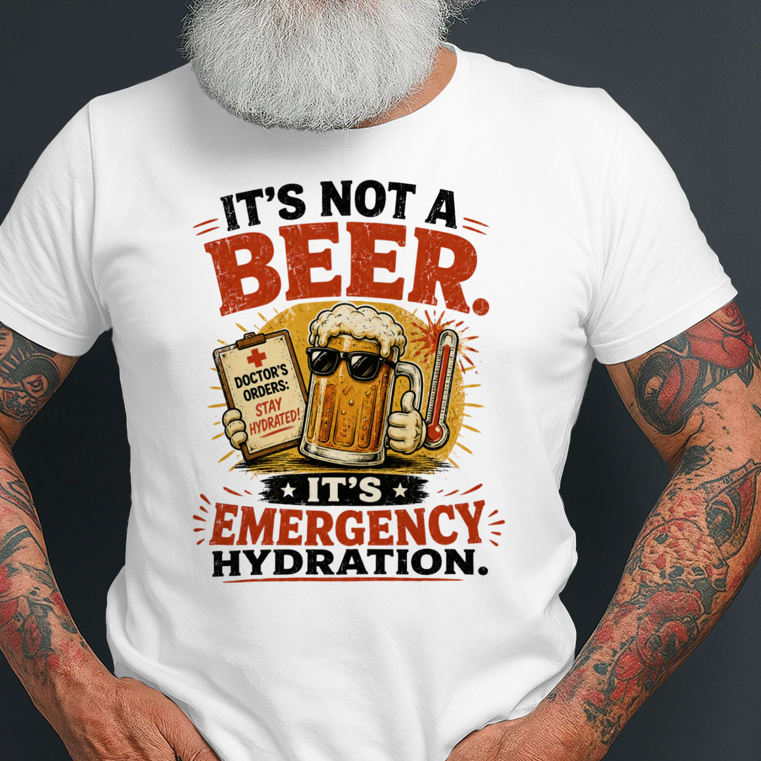 IT'S NOT A BEER. IT'S EMERGENCY HYDRATION.
