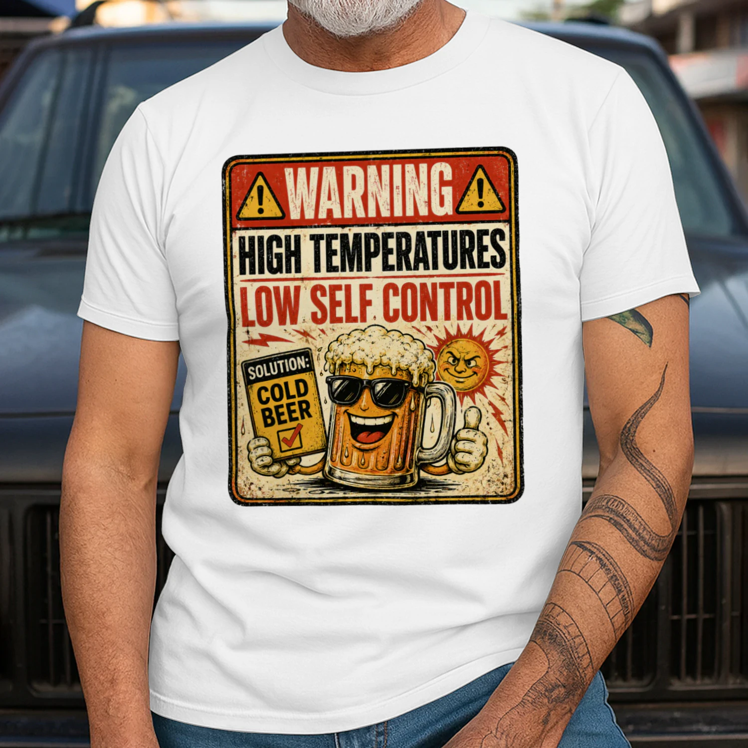WARNING HIGH TEMPERATURES LOW SELF CONTROL