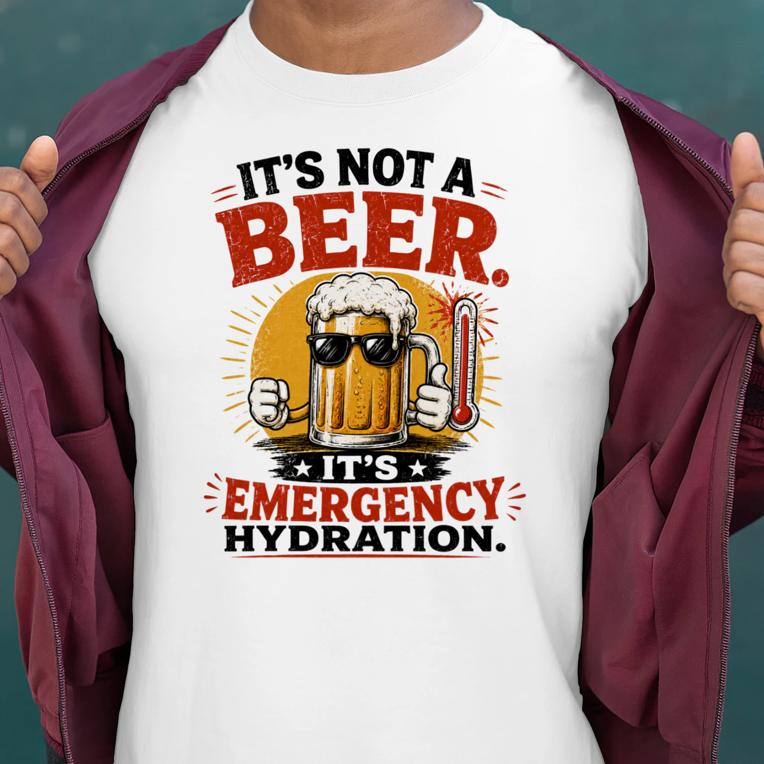 IT'S NOT A BEER. IT'S EMERGENCY HYDRATION.