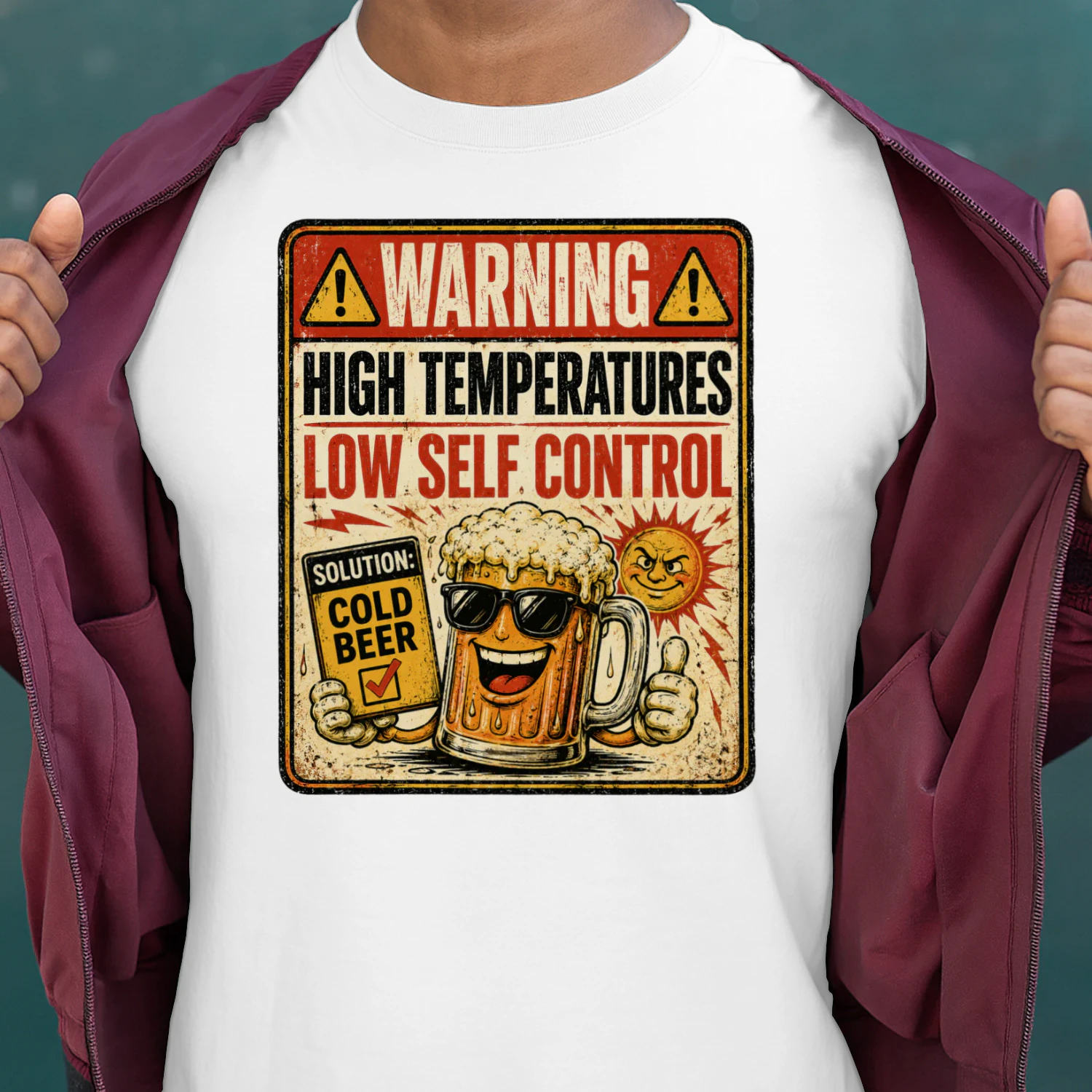 WARNING HIGH TEMPERATURES LOW SELF CONTROL