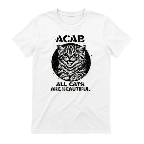 Cute Kitten Vintage Graphic Tee | All Cats Are Beautiful