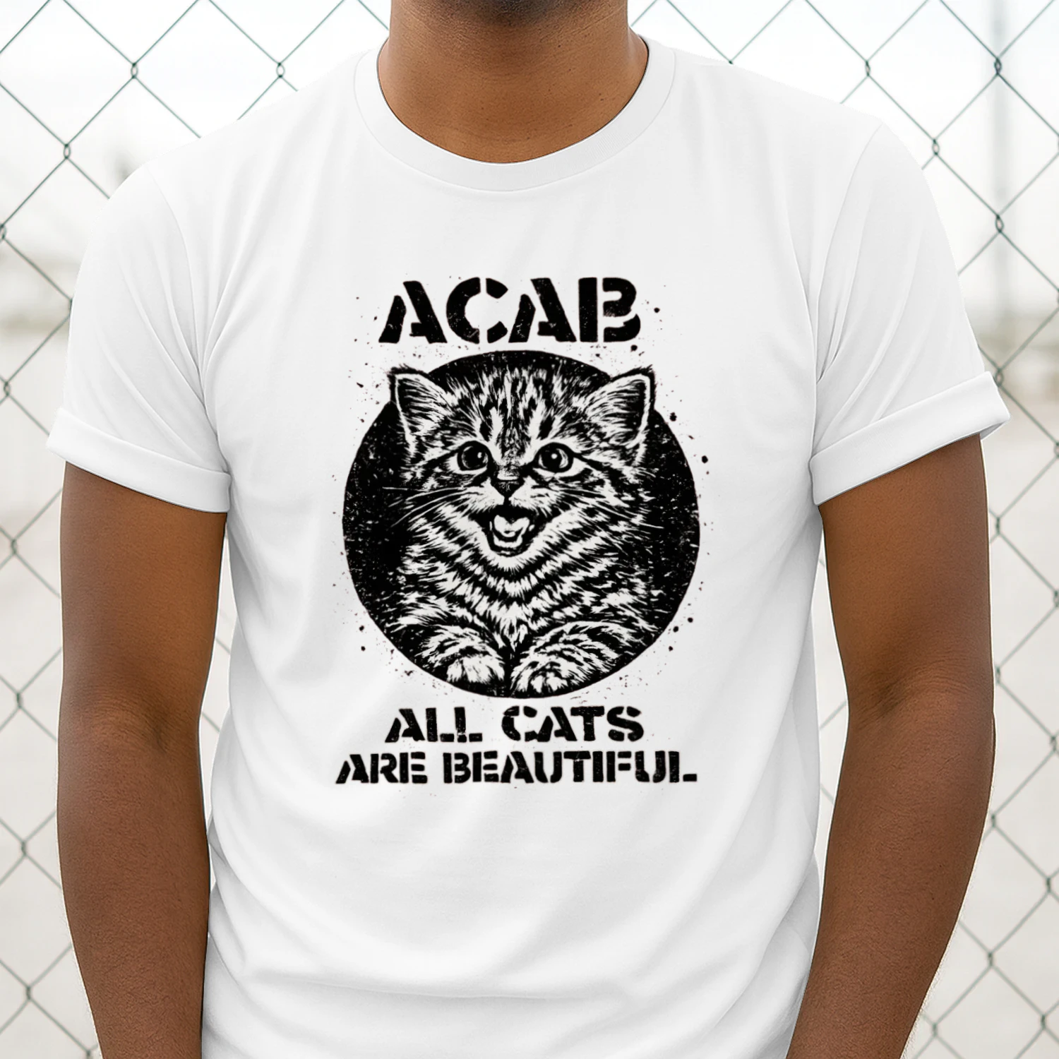 All Cats Are Beautiful | Retro Kitten Graphic Tee