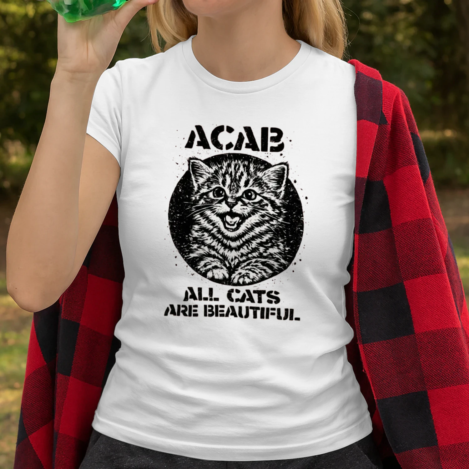 All Cats Are Beautiful | Retro Kitten Graphic Tee