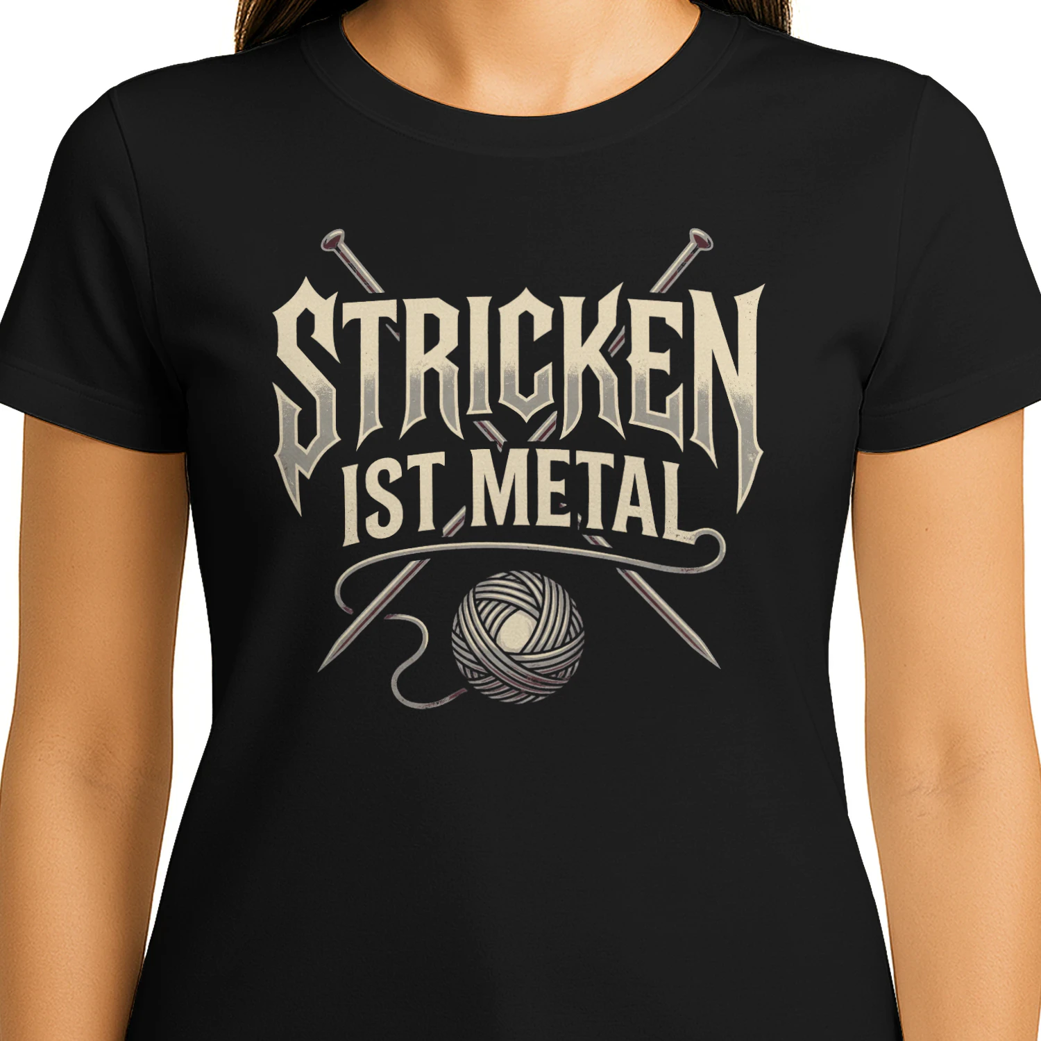 STRICKEN IST METAL – Metal-Design für Strickfans & Wollliebhaber