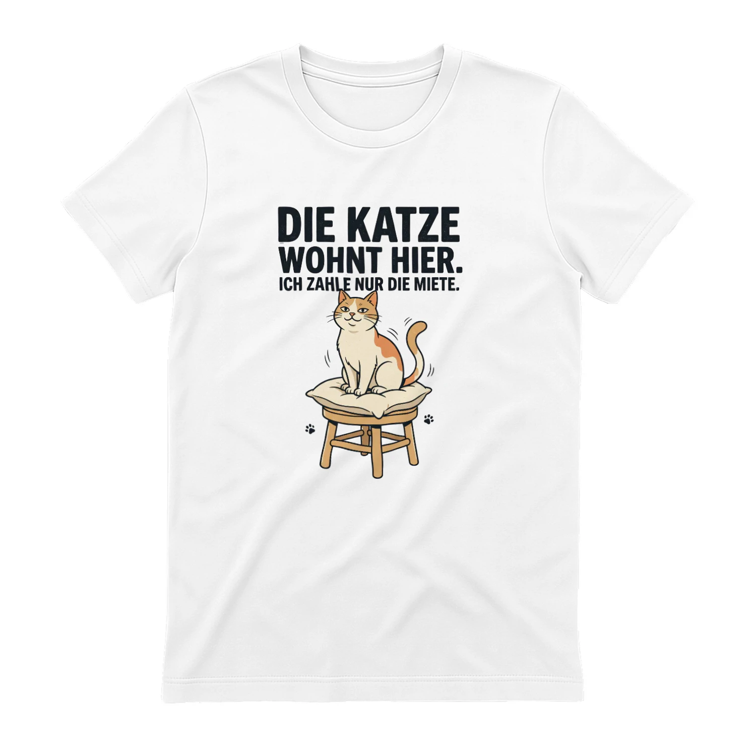 DIE KATZE WOHNT HIER.  ICH ZAHLE NUR DIE MIETE.