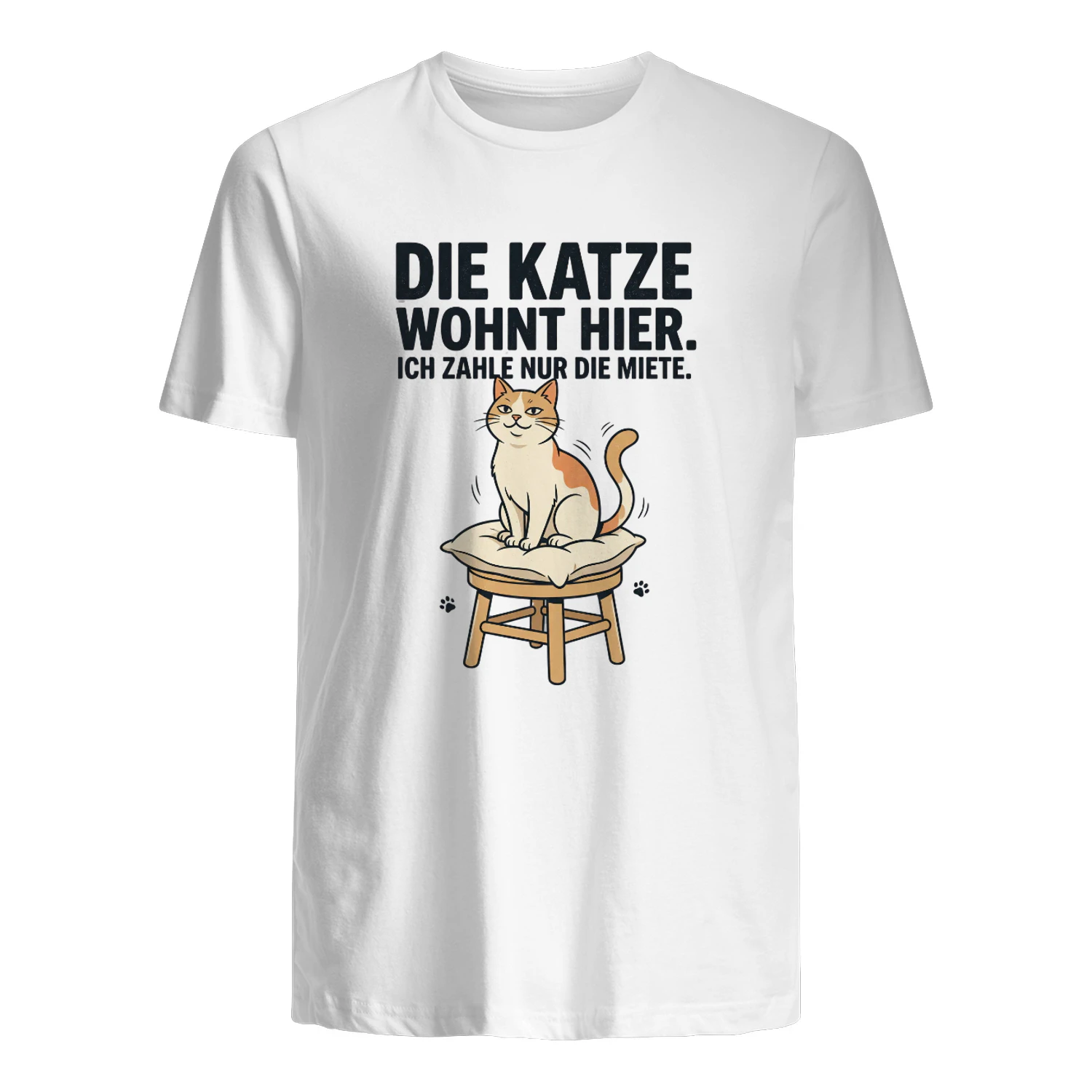 DIE KATZE WOHNT HIER.  ICH ZAHLE NUR DIE MIETE.