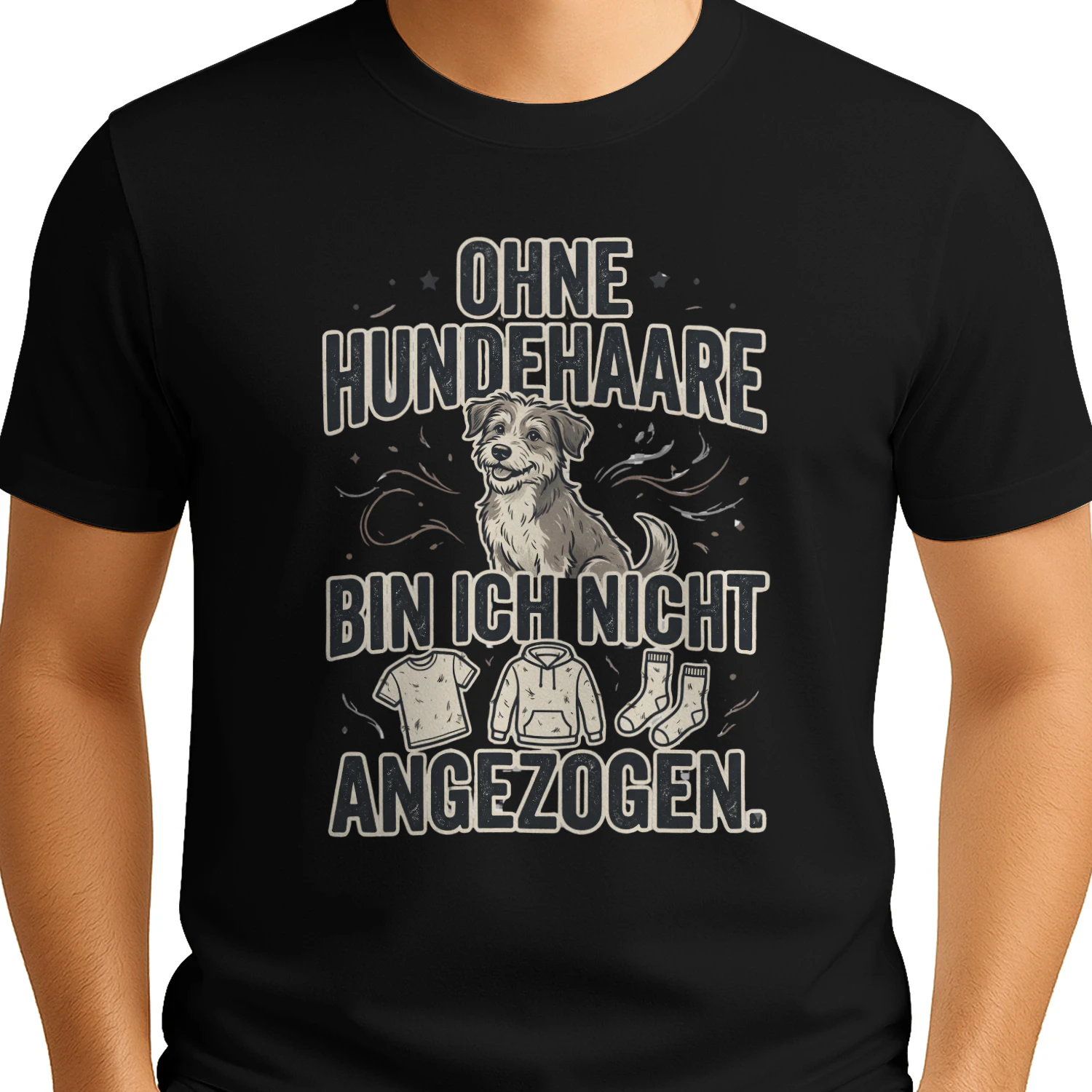 OHNE HUNDEHAARE BIN ICH NICHT ANGEZOGEN.