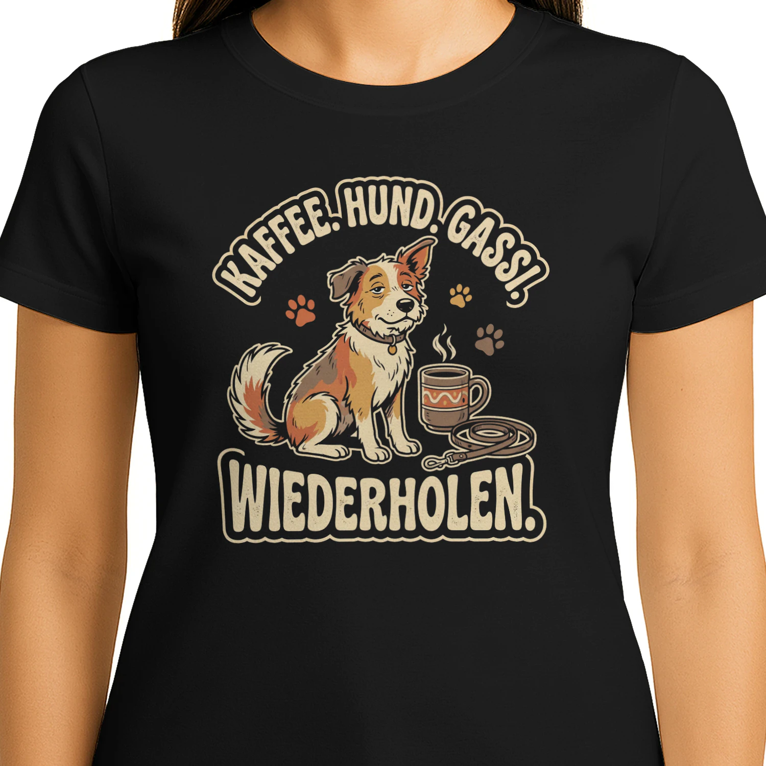 KAFFEE. HUND. GASSI. WIEDERHOLEN.