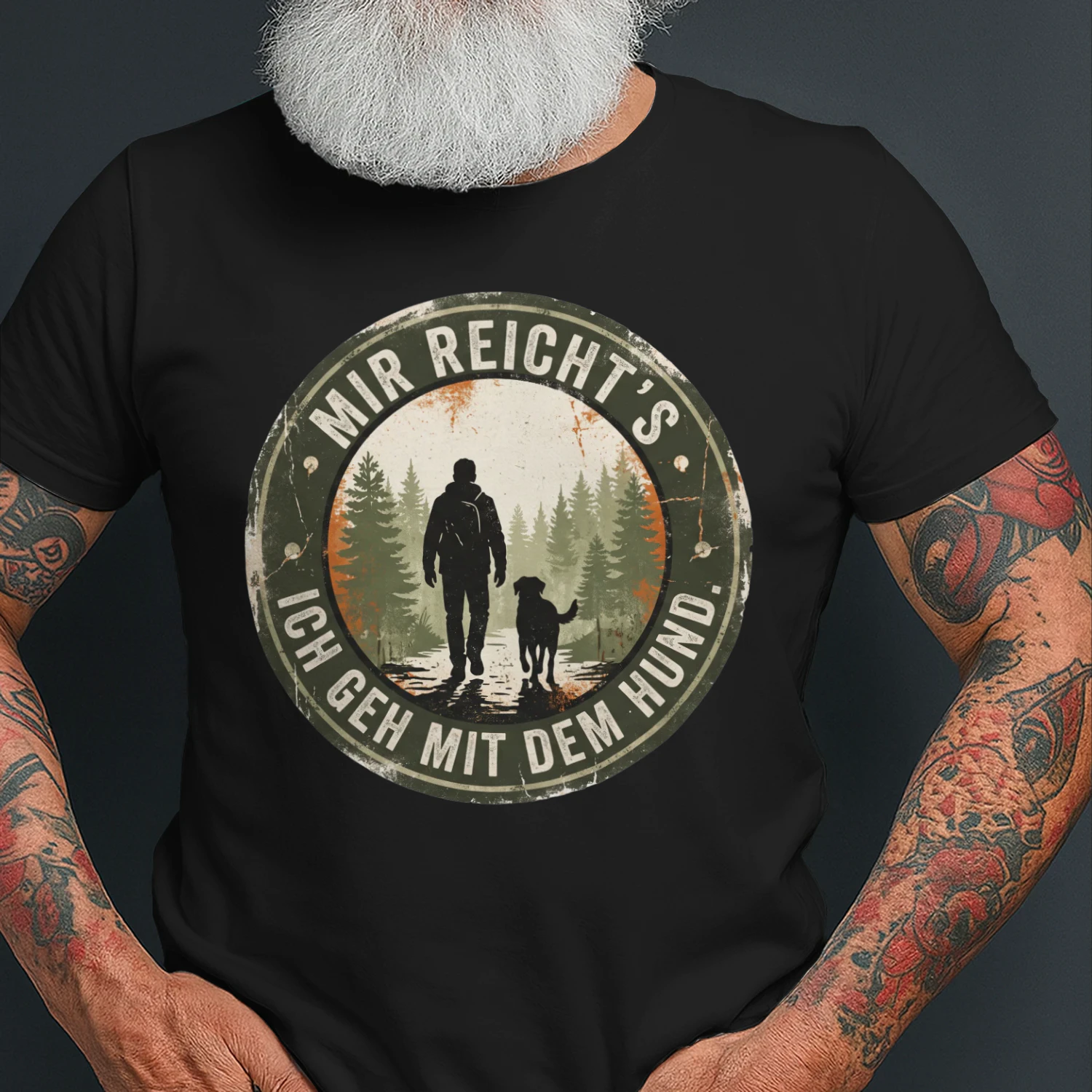 Mir reicht's. Ich geh mit dem Hund, Retro Abenteuer Design