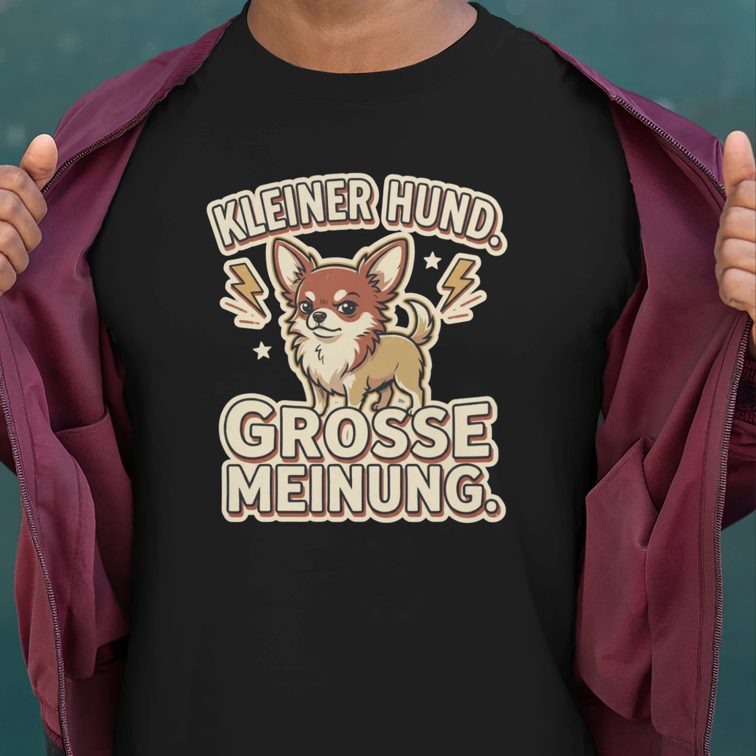 KLEINER HUND. GROSSE MEINUNG.