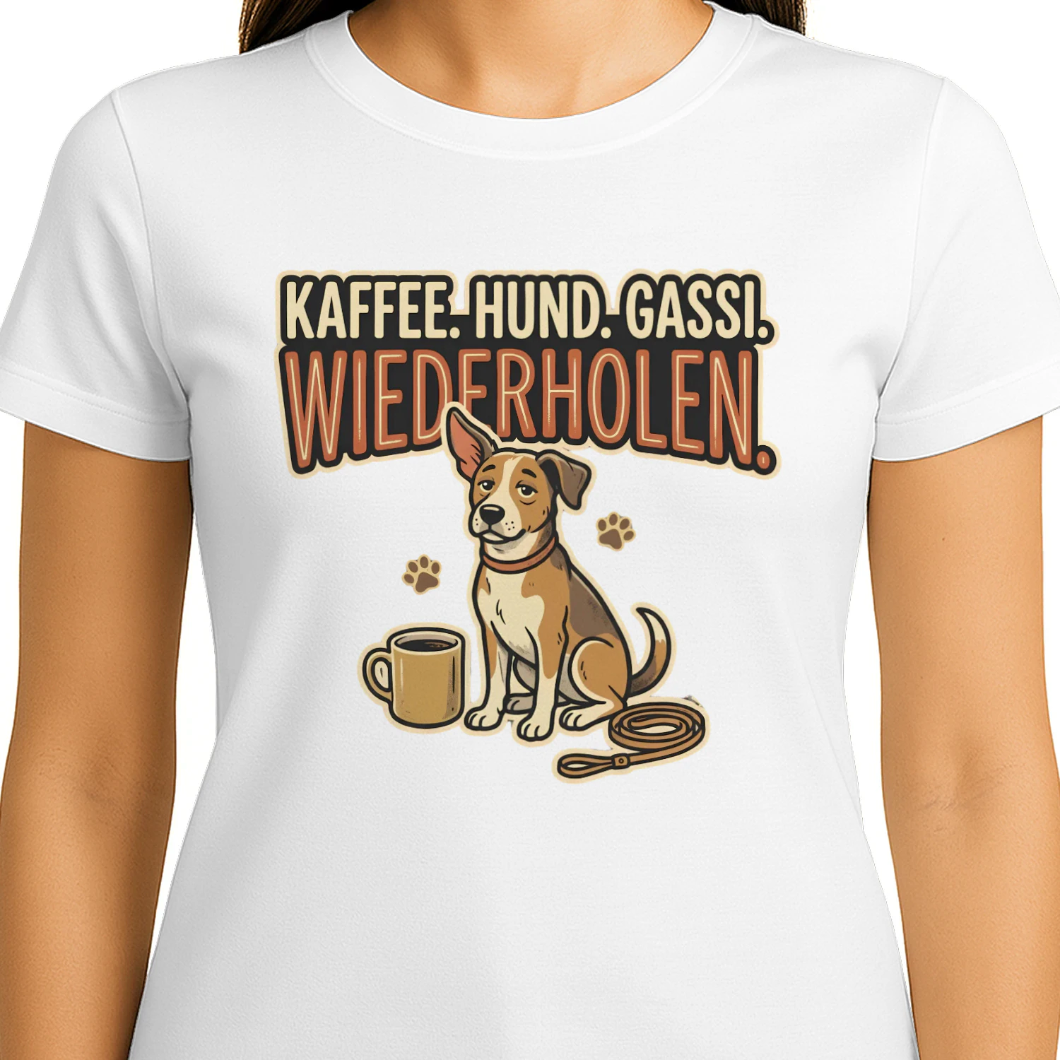 KAFFEE. HUND. GASSI. WIEDERHOLEN.