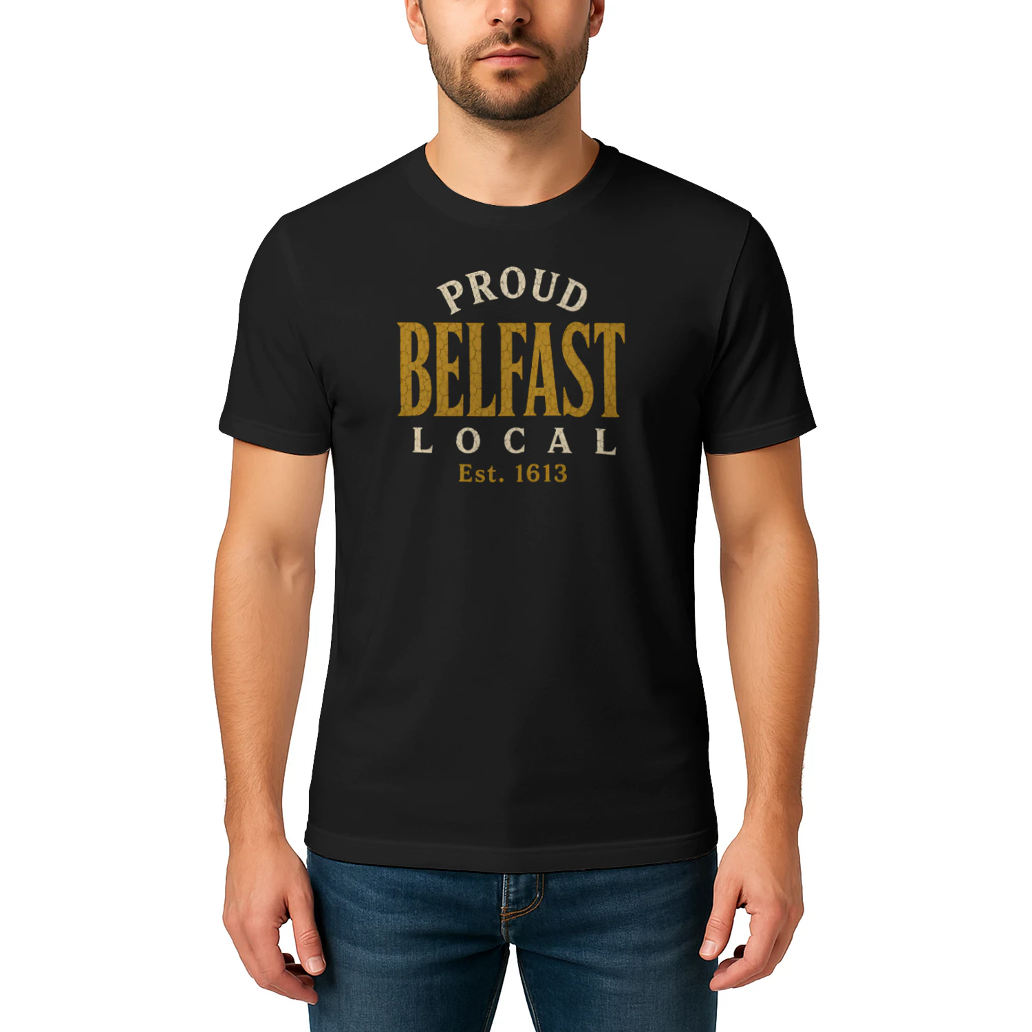 Proud Belfast Local Est. 1613 Premium Cotton T-Shirt