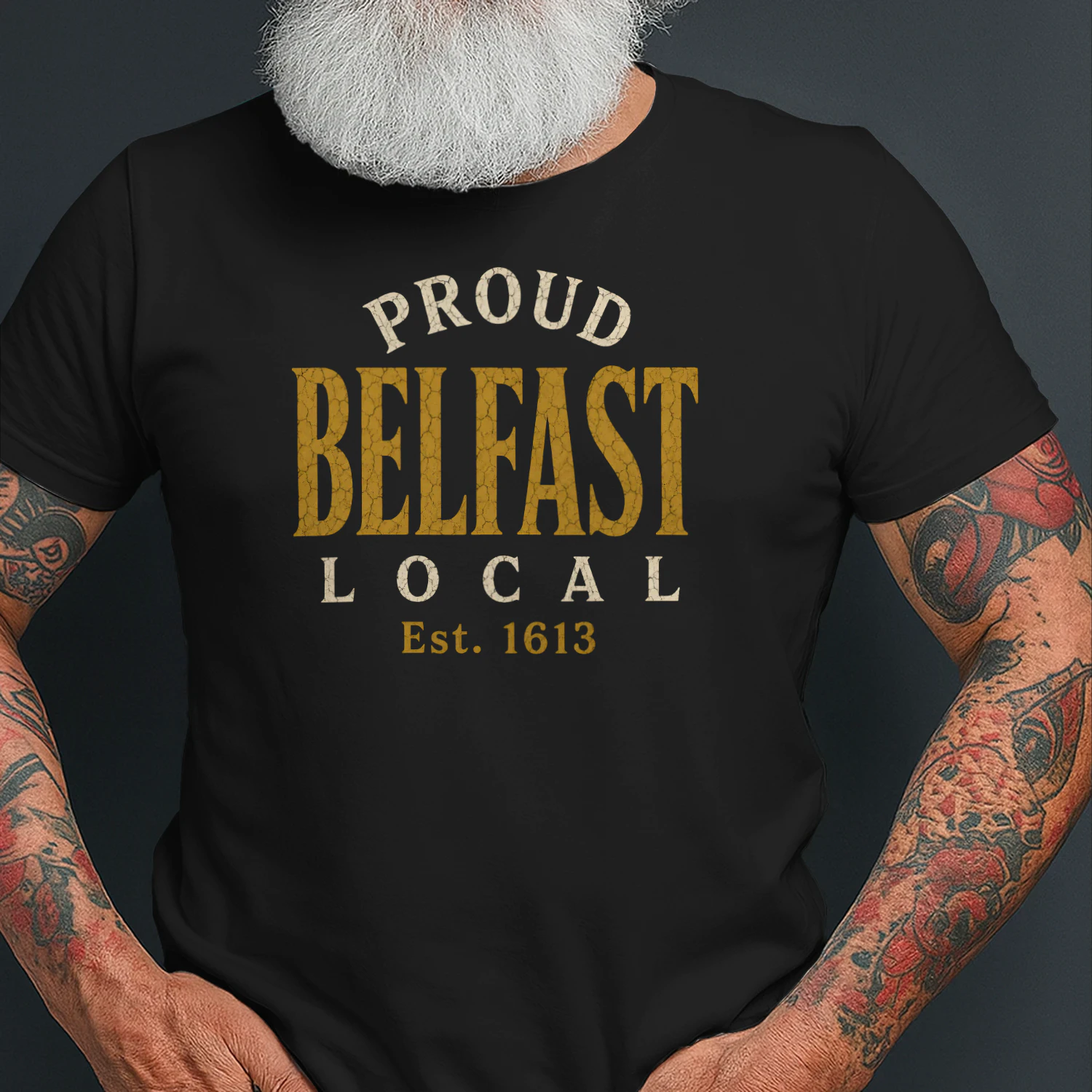 Proud Belfast Local Est. 1613 Premium Cotton T-Shirt