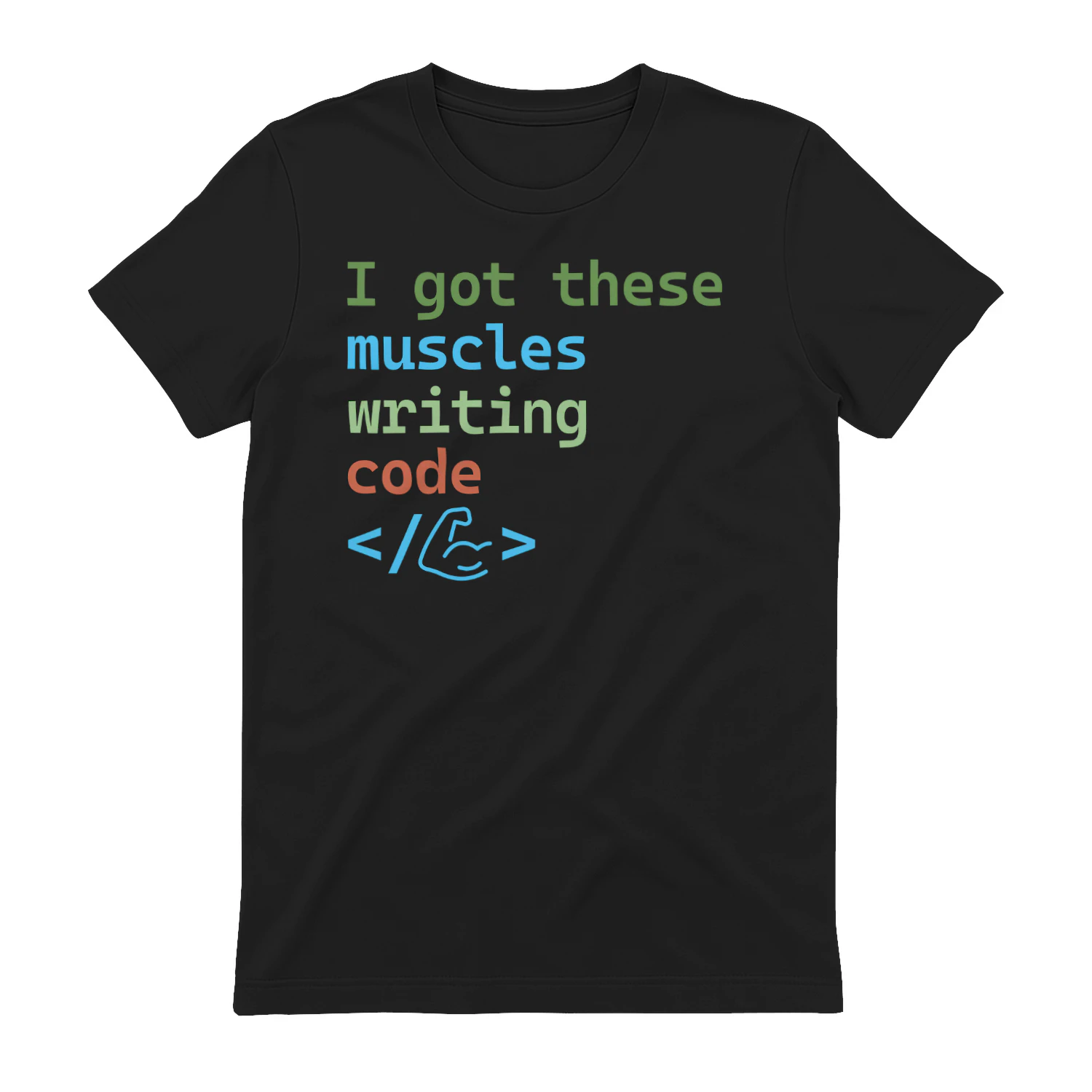 I Got These Muscles Writing Code T-shirt