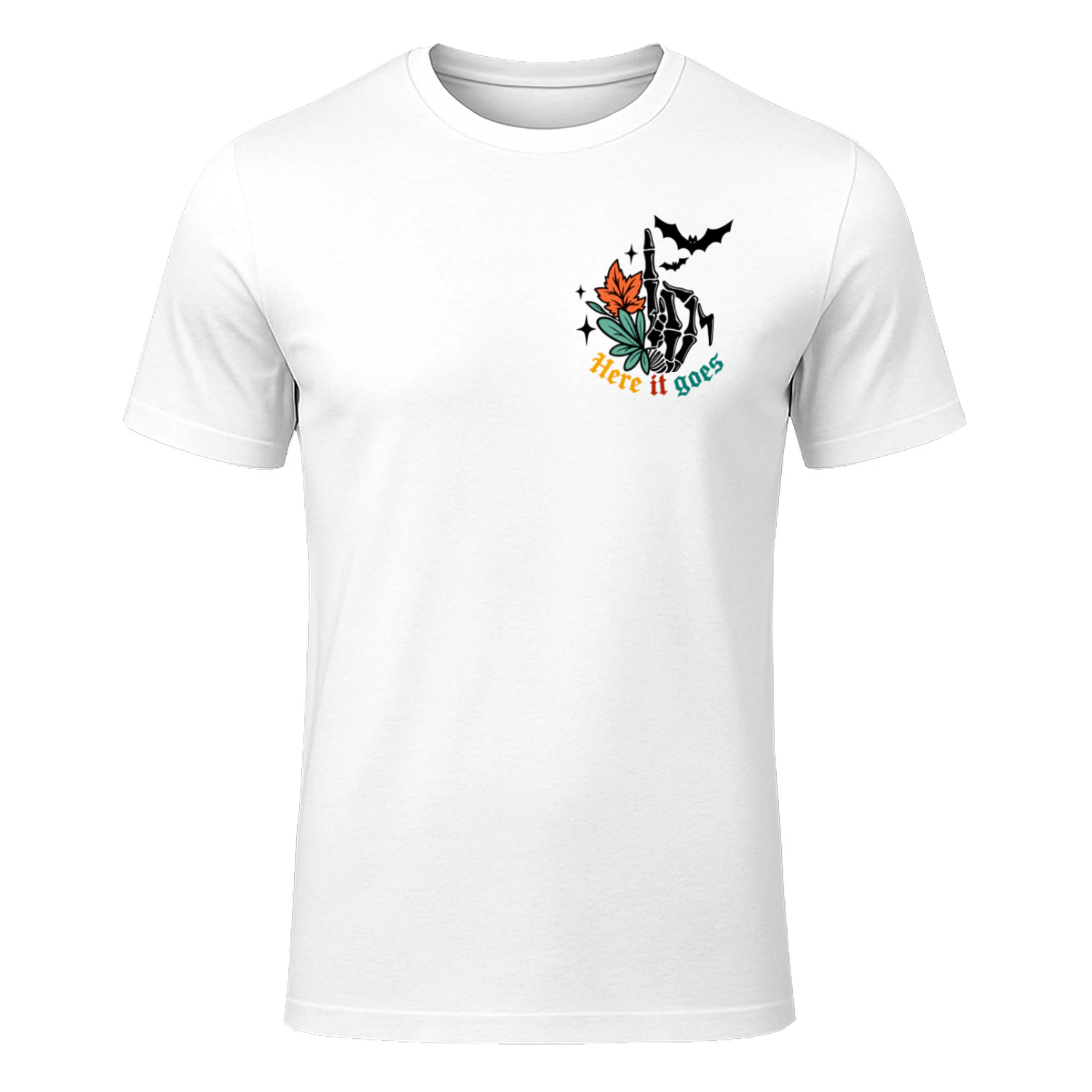 Here It Goes – Gothic Skeleton T-Shirt