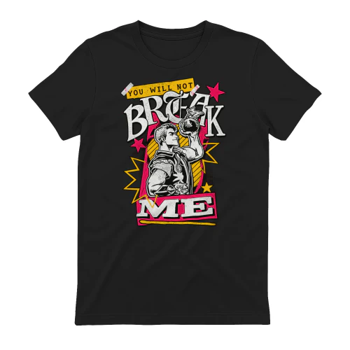 DCC You Will Not Break Me Distressed Carl Scrapbook Graphic T-Shirt