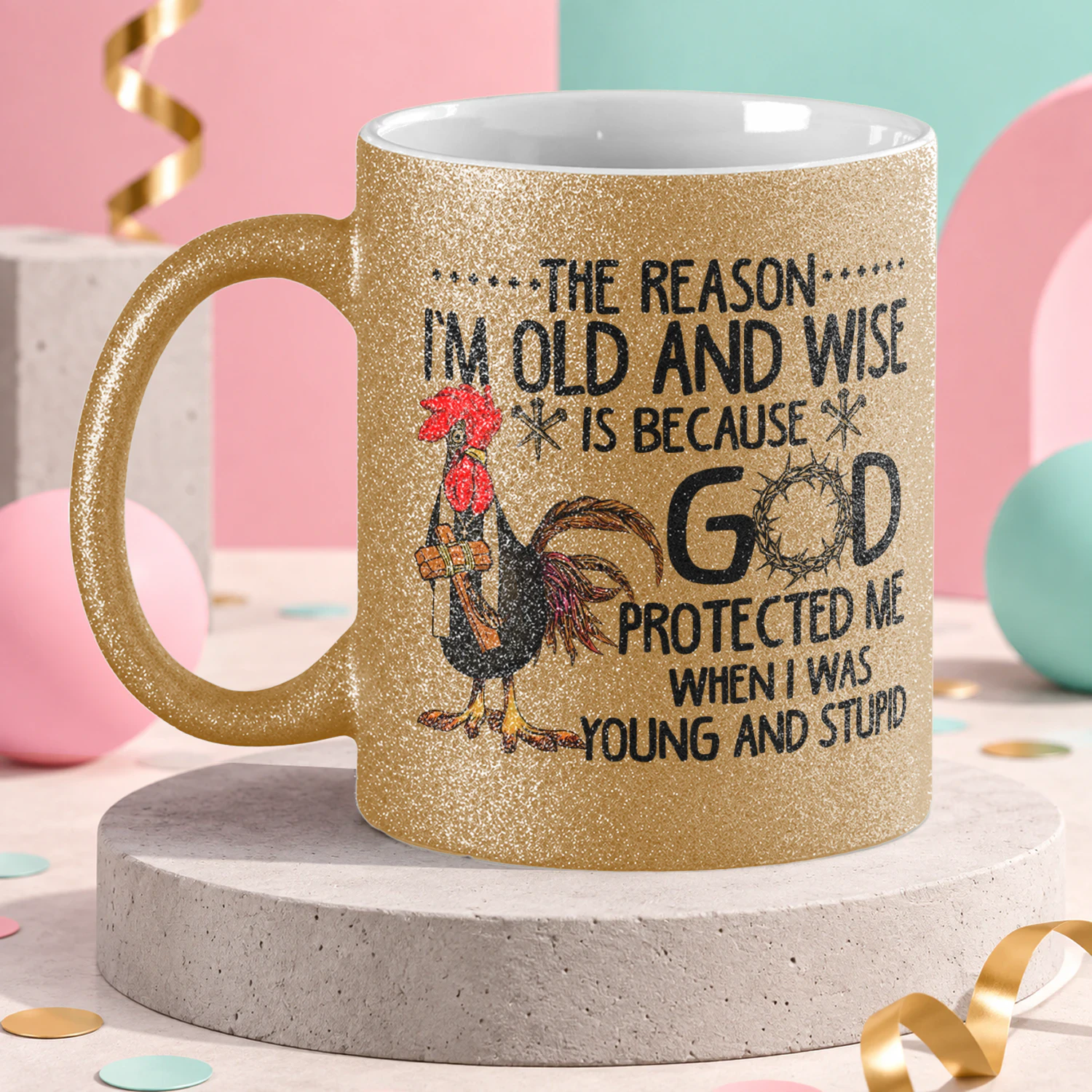 God Protected Me Mug