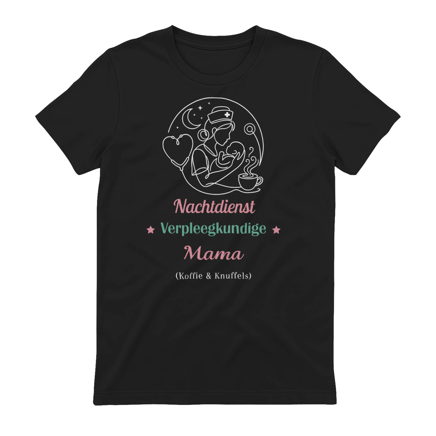 Nachtdienst Verpleegkundige Mama Shirt | Cadeau voor Verpleegkundigen - 🇳🇱