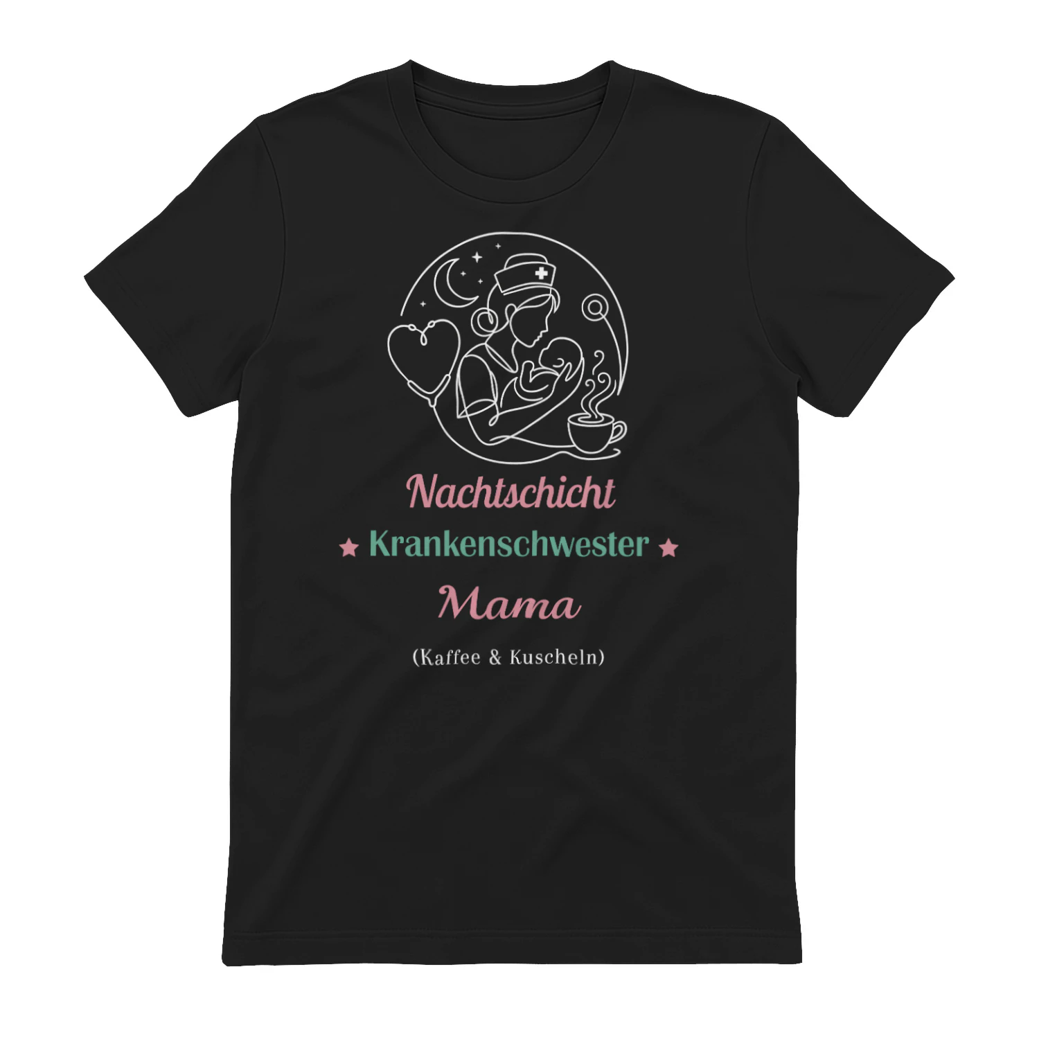 Nachtschicht Krankenschwester Mama Shirt | Geschenk für Krankenschwestern - 🇩🇪