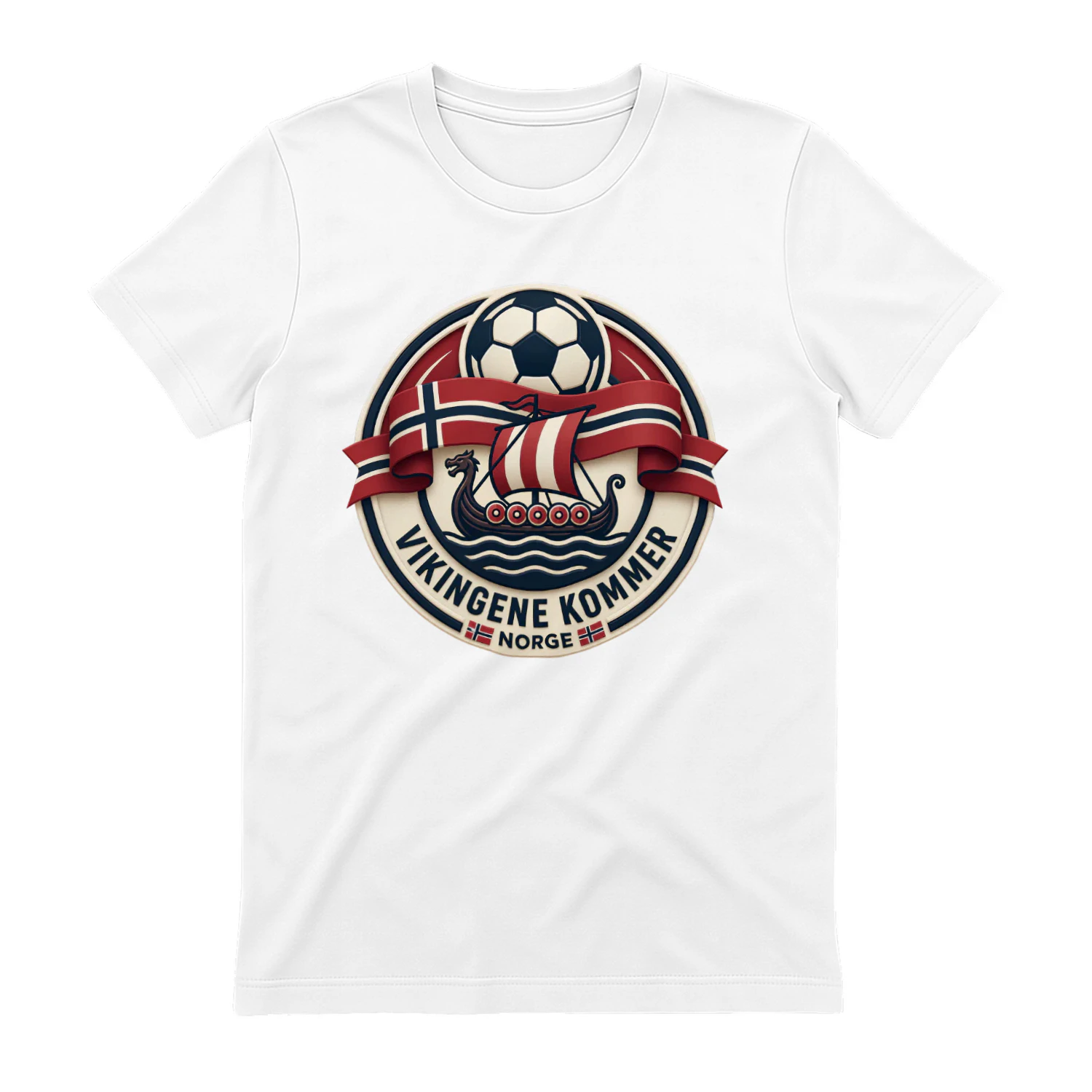 Vikingene Kommer | Norsk Fotball Supporter T-skjorte