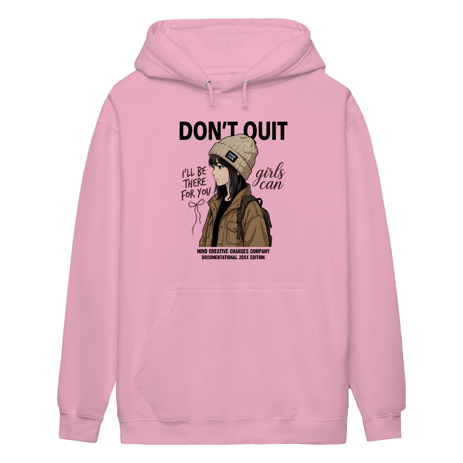 Don't Quit Inspirational Graphic Hoodie