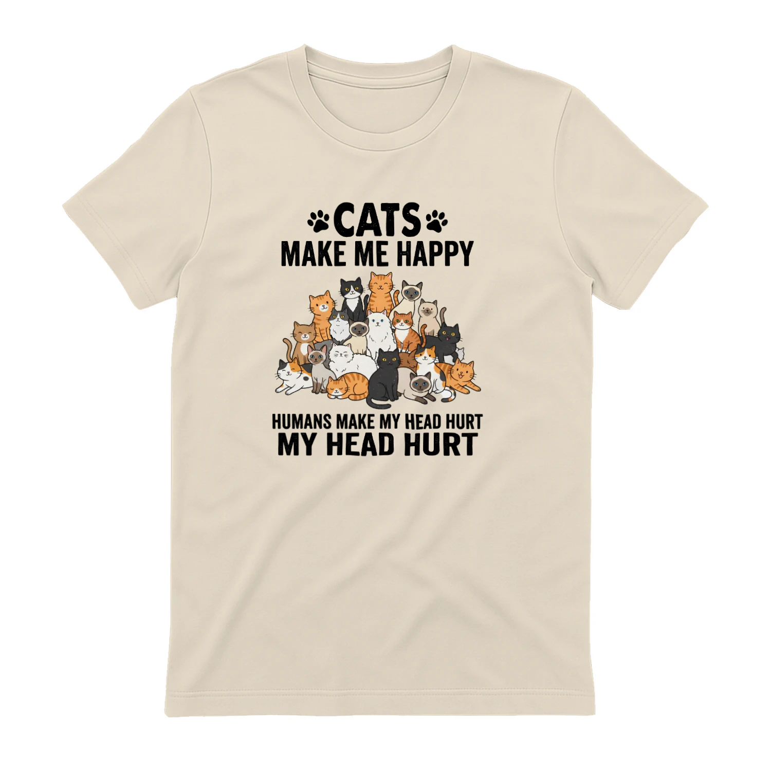 Cats Make Me Happy T-Shirt