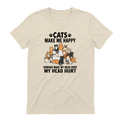 Cats Make Me Happy T-Shirt