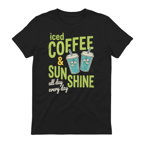  Iced Coffee & Sunshine T-Shirt