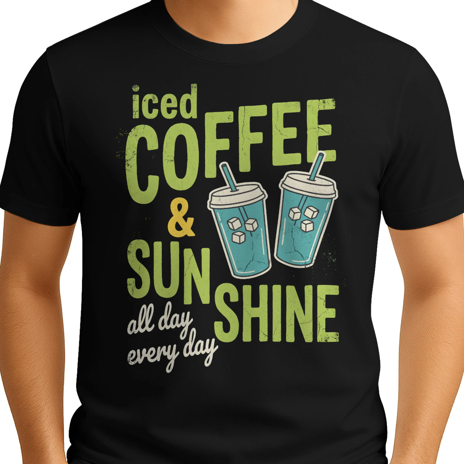 Iced Coffee & Sunshine T-Shirt