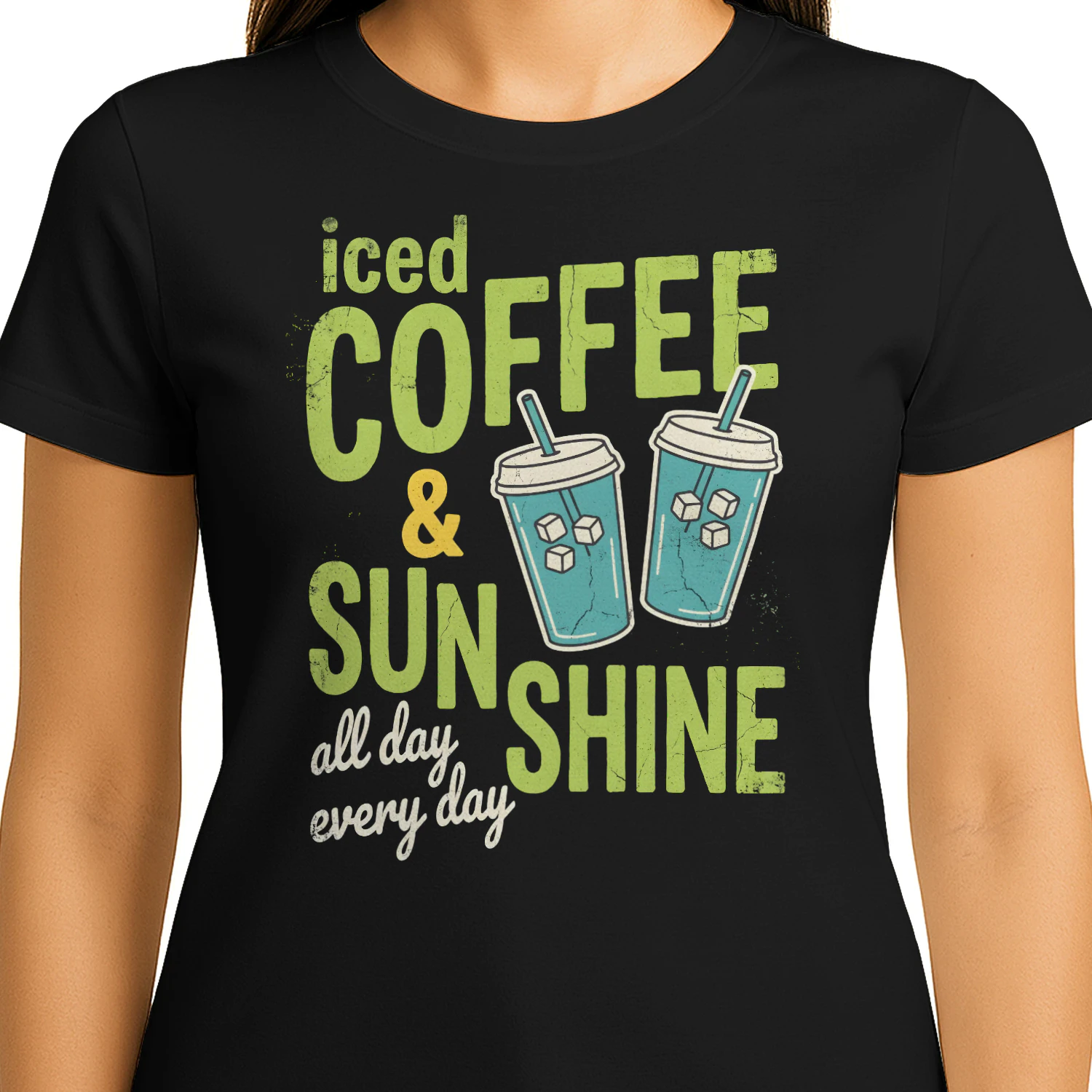  Iced Coffee & Sunshine T-Shirt