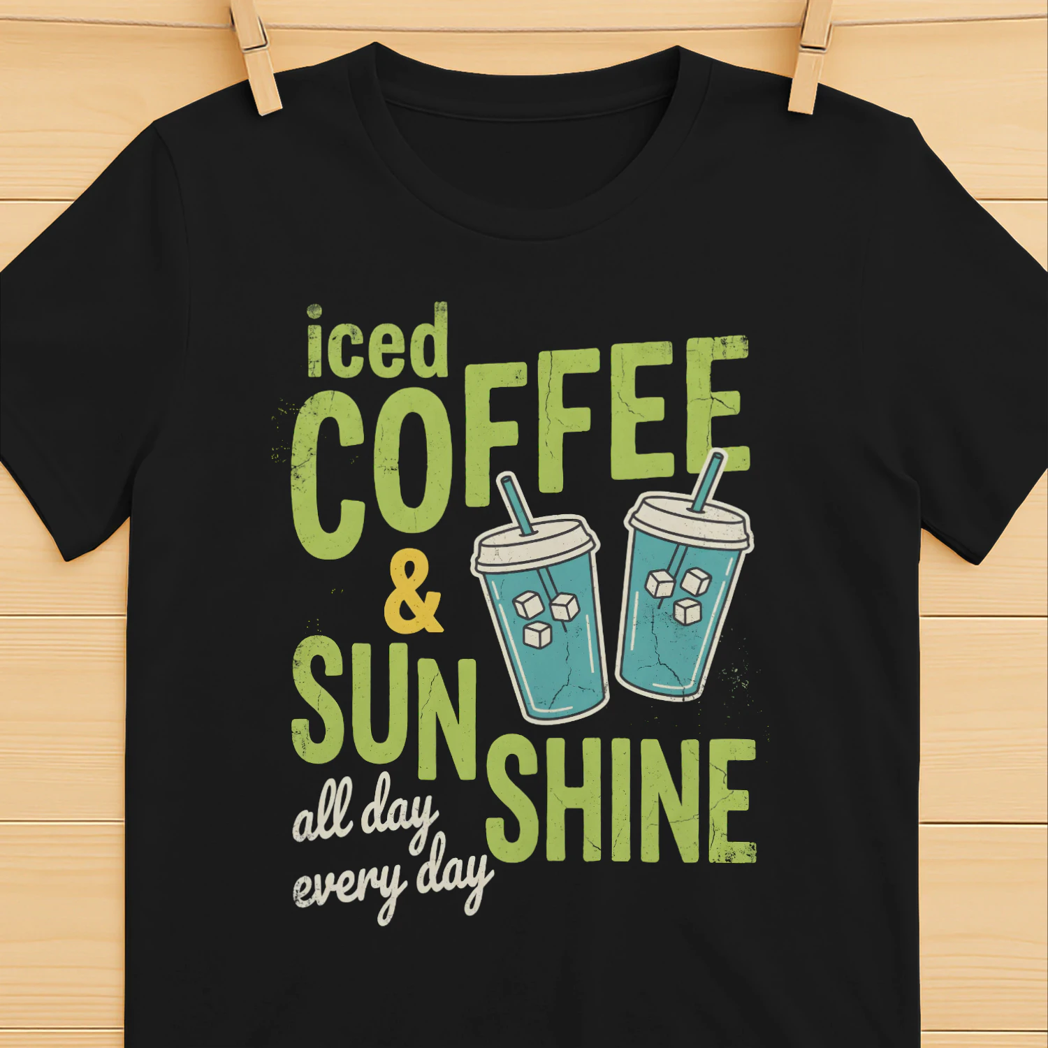  Iced Coffee & Sunshine T-Shirt