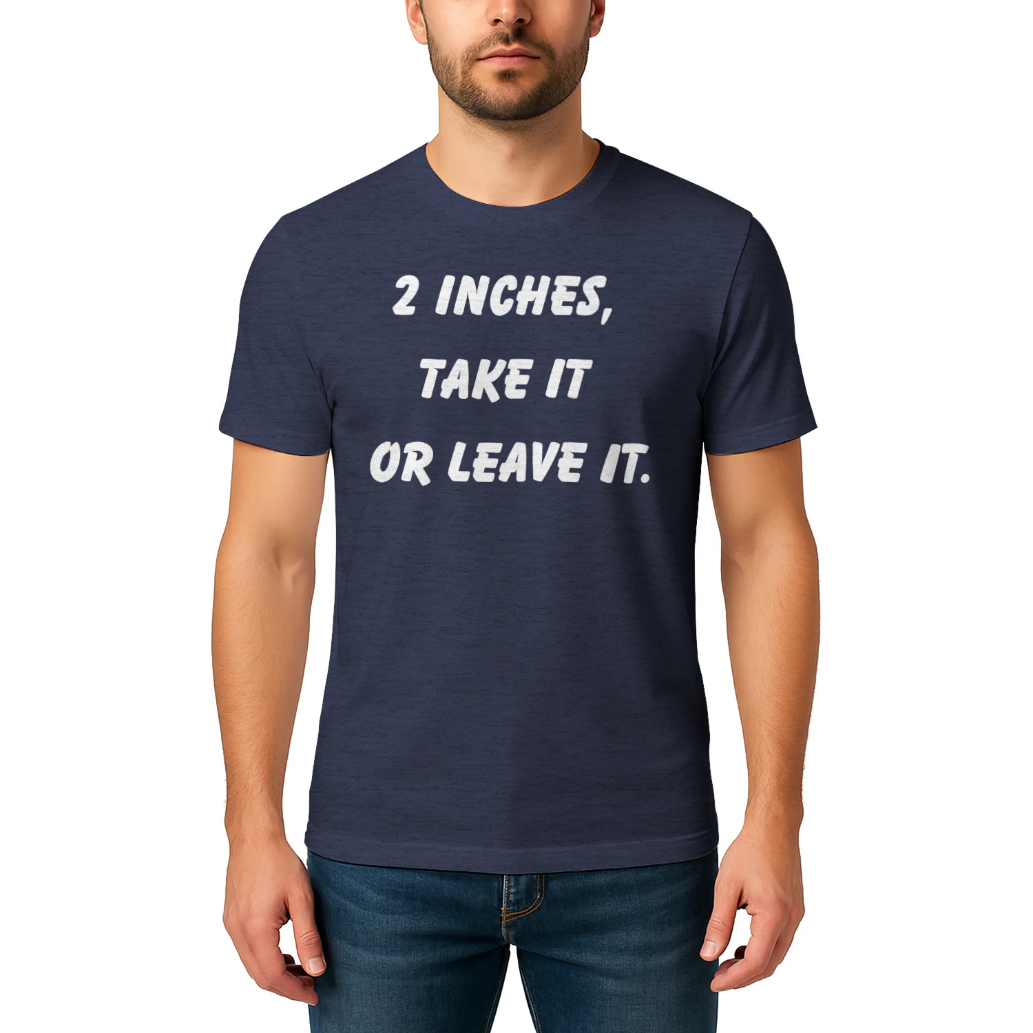 2 inches, take it or leave it.