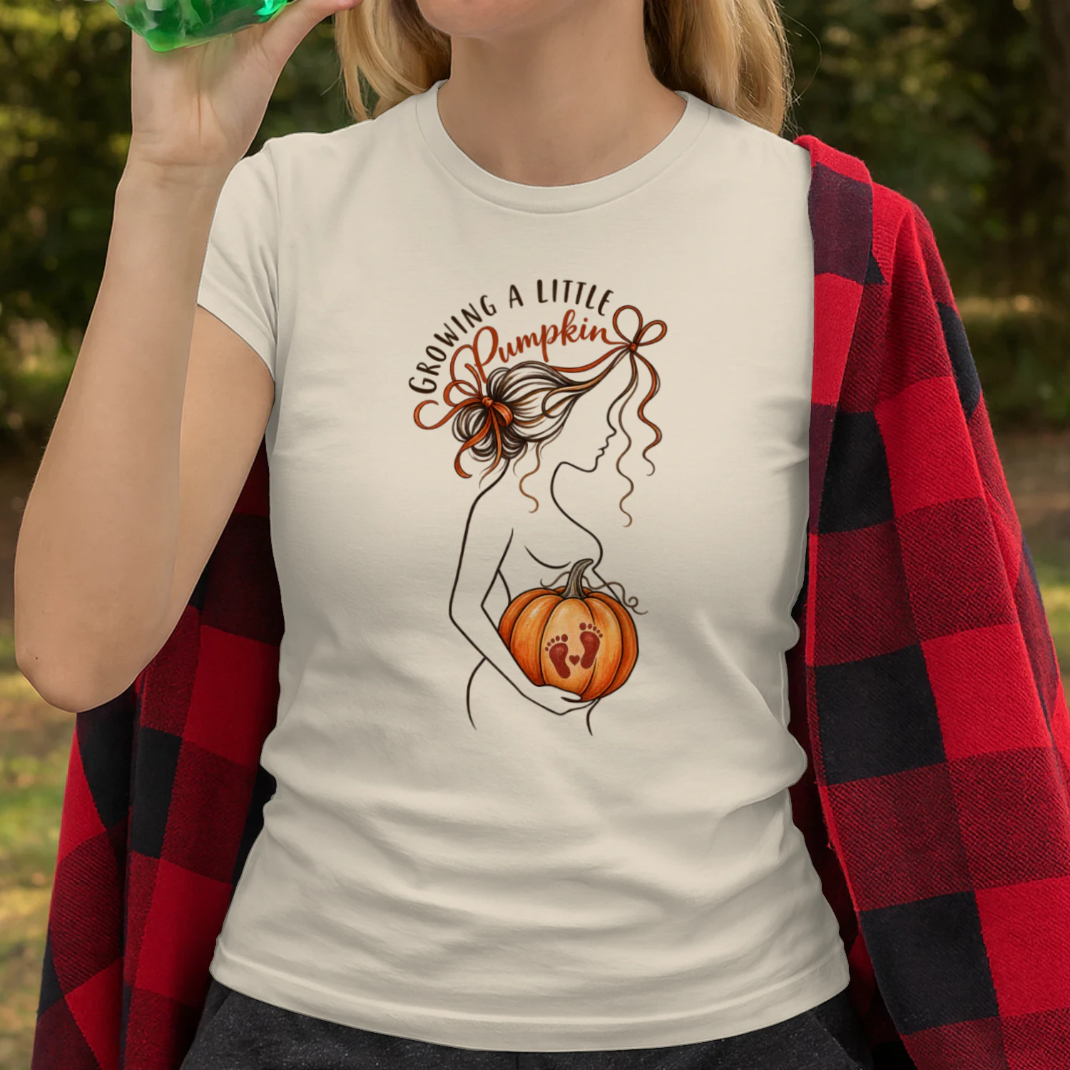 Growing a Little Pumpkin Shirt, Fall Pregnancy Tee, Maternity Shirt for Expecting Mom, Unisex Jersey Short Sleeve Tee
