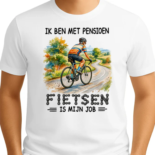 IK BEN MET PENSIOEN FIETSEN IS MIJN JOB