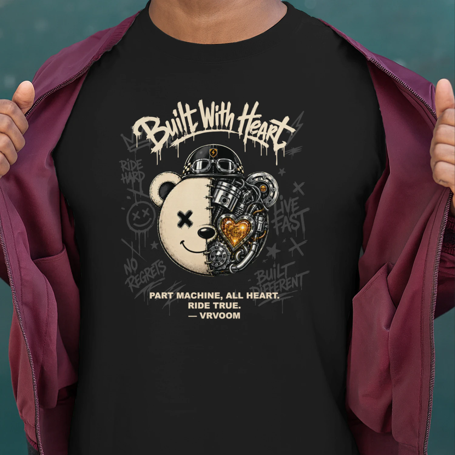 Classic Unisex T-shirt built with heart