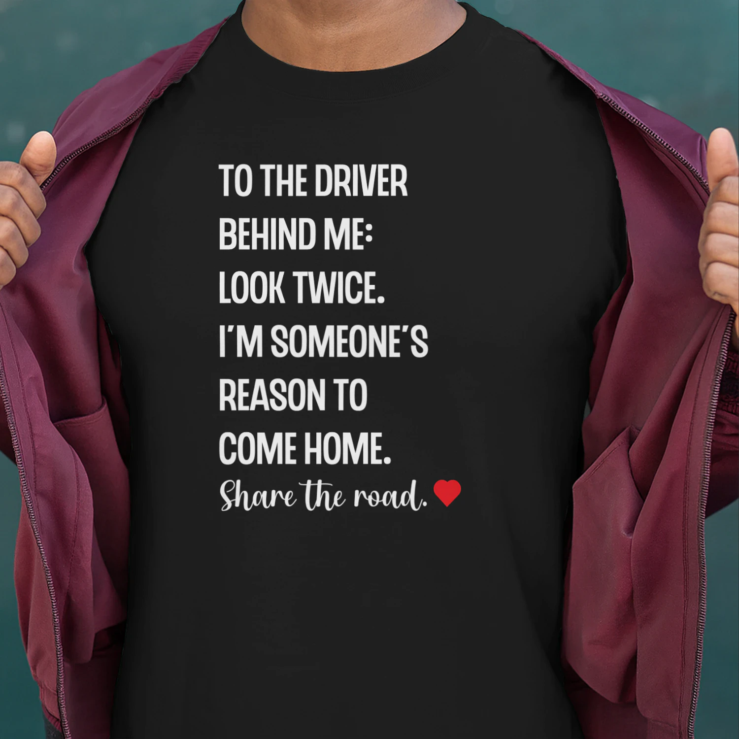 Classic Unisex T-shirt the driver behind me