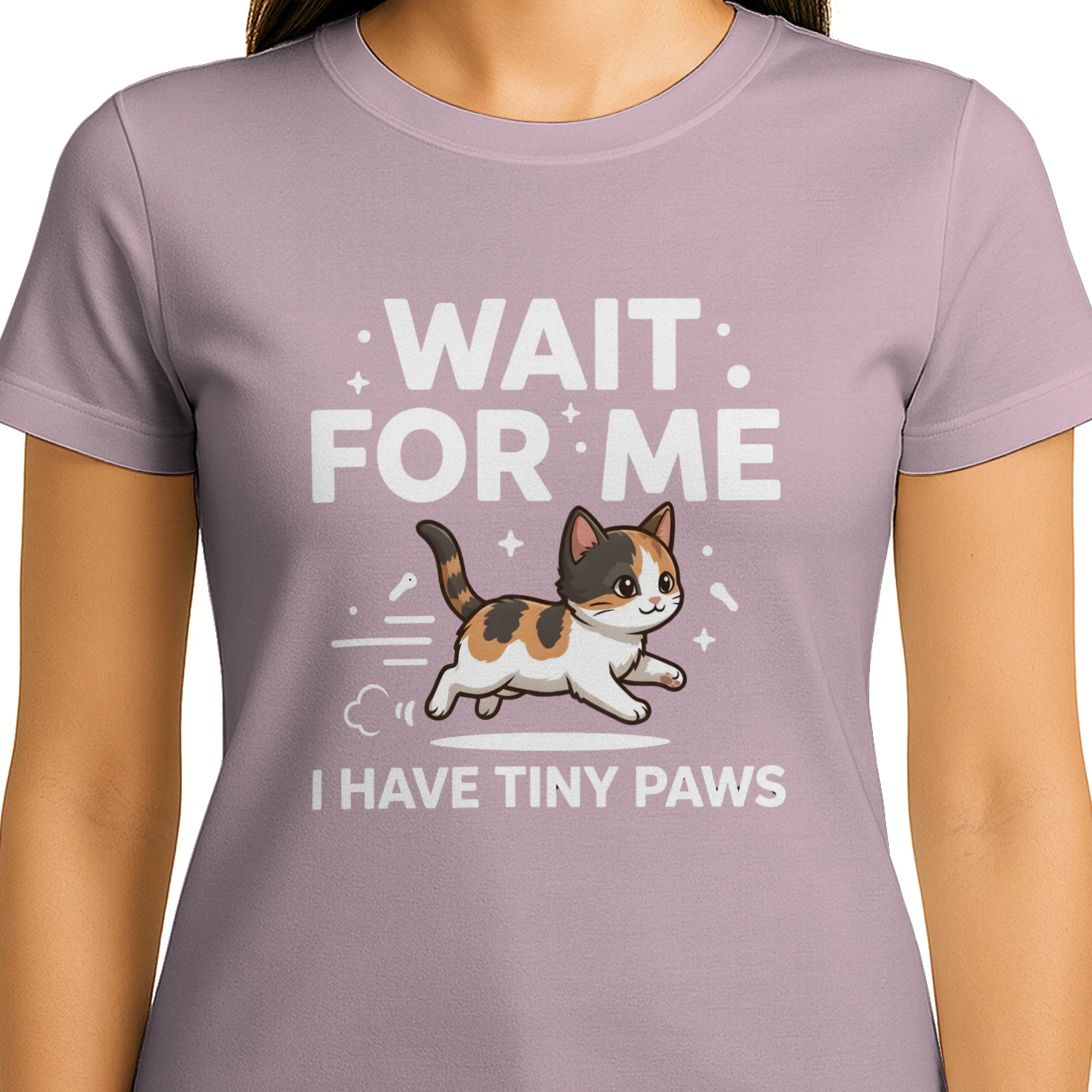 WAIT FOR ME, I HAVE TINY PAWS . Unisex T-shirt