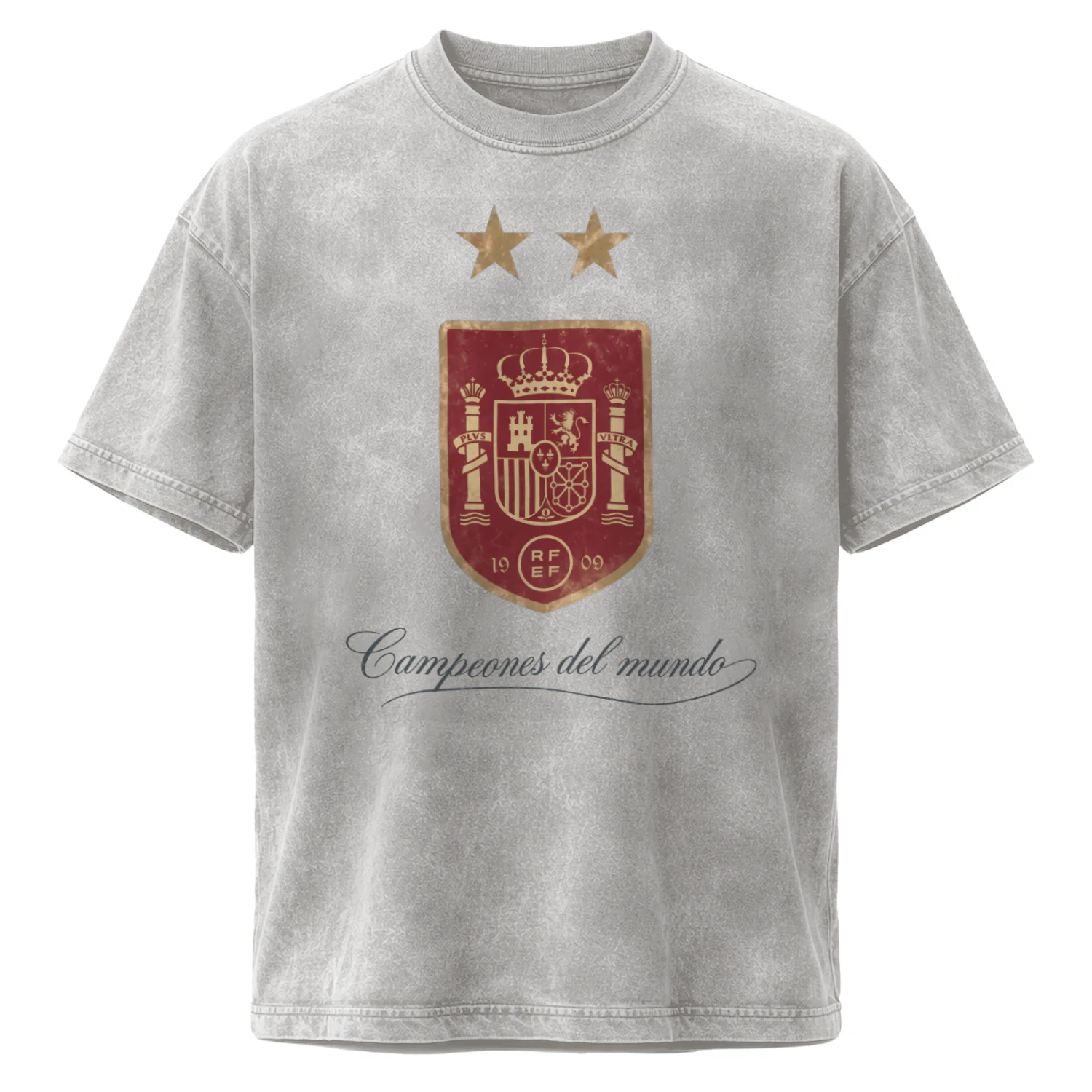 Crew Neck T-shirt-España campeón del mundo-
