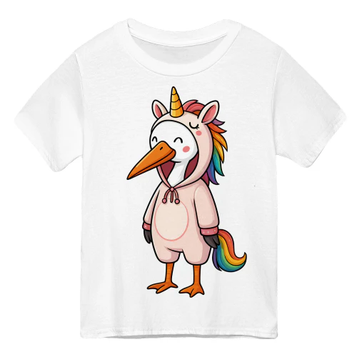 Cool Stork in Unicorn Costume  