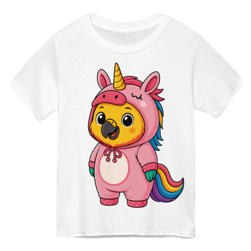 Cool Parrot in Unicorn Costume  